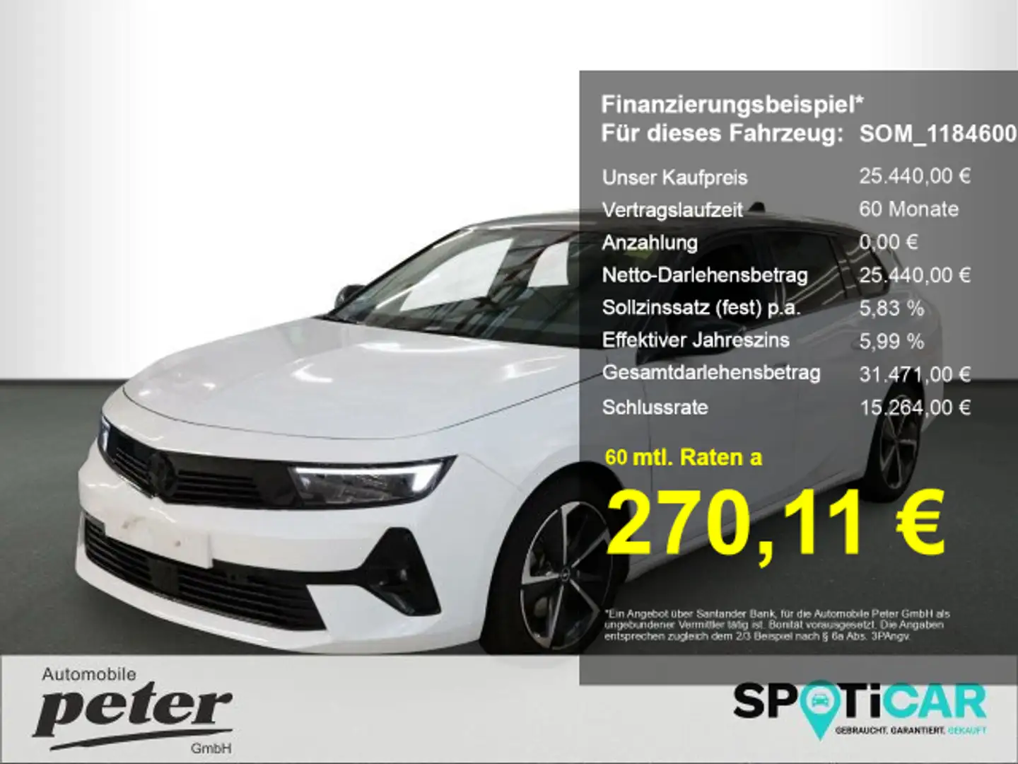 Opel Astra Astra L ST 1.2 Turbo GS Line Automatik Sitzheizung Blanc - 1