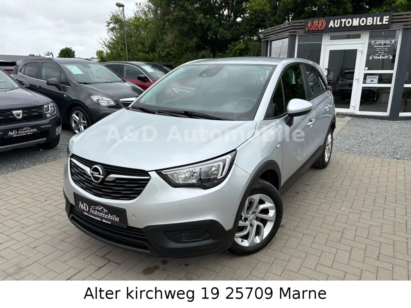 Opel Crossland X EDITION KAM.SHZ.SPH.TEMP.NAV.TÜV N Argent - 1