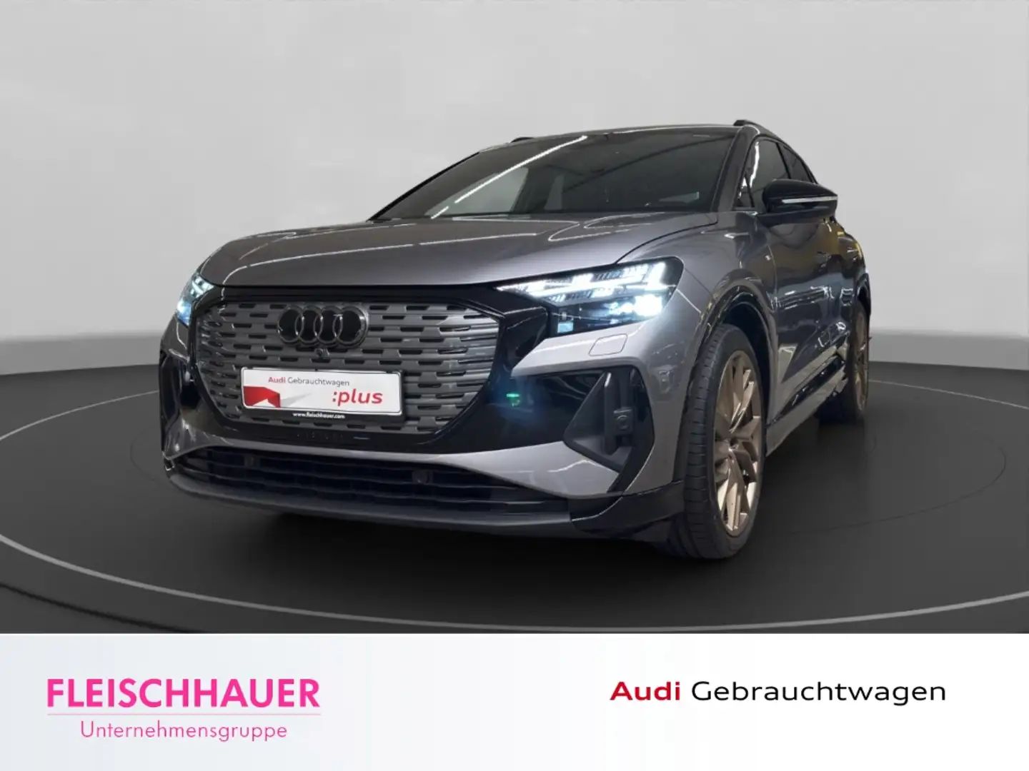 Audi Q4 e-tron etron 50 quattro Sportpaket MATRIX+ACC+NAVI+RFK+HU Grau - 1