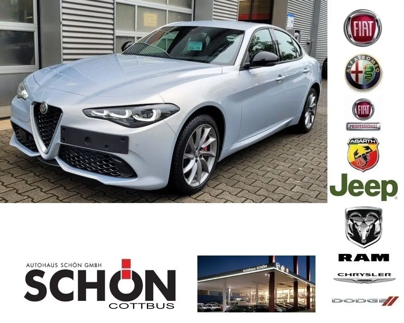 Alfa Romeo Giulia MY23 Ti 2.0 Turbo 16V 206kW (280 PS) Q4 Grau - 1