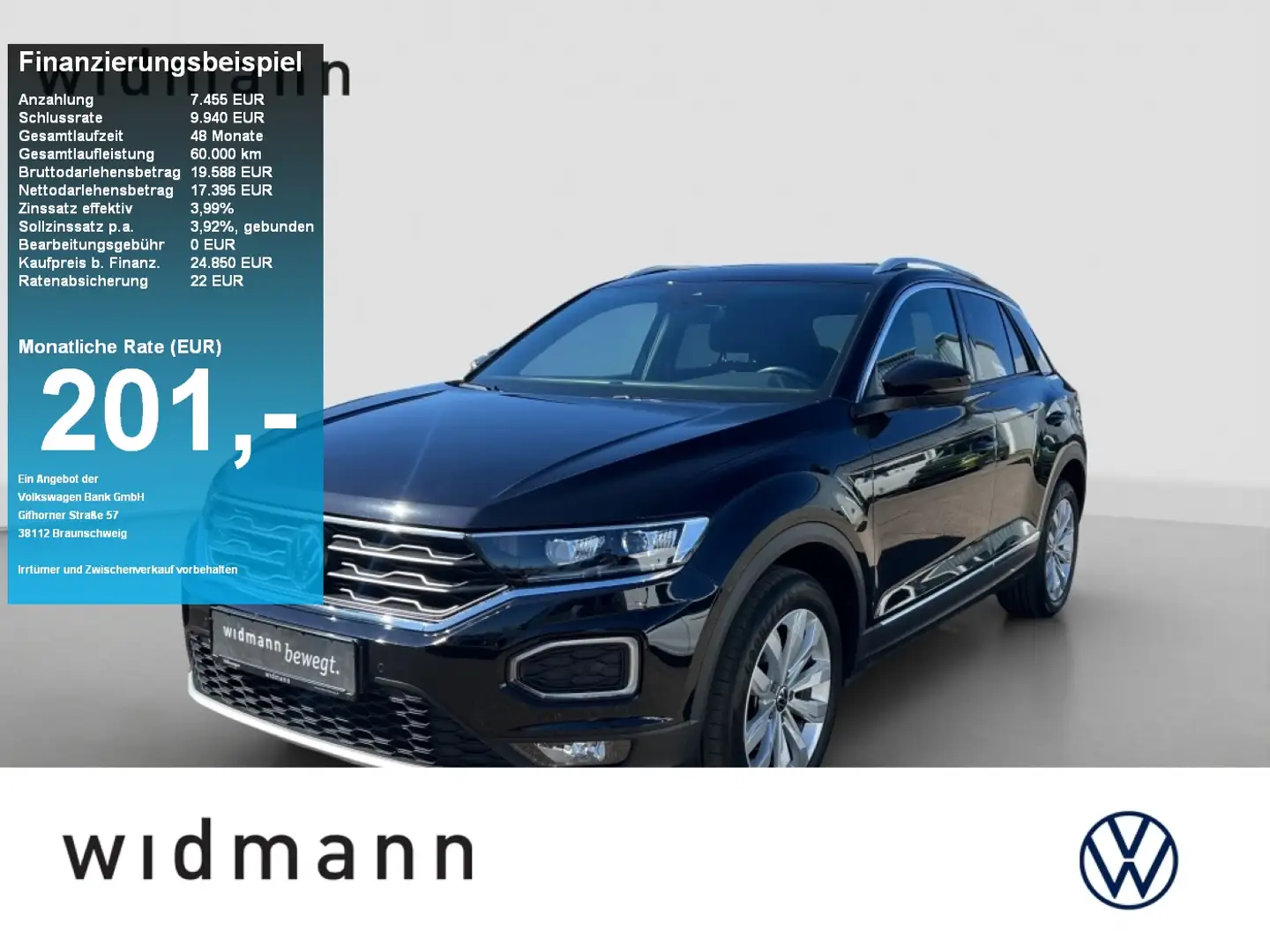 Volkswagen T-Roc Sport 1.5 TSi DSG ACC NAVI Kamera Zwart - 1
