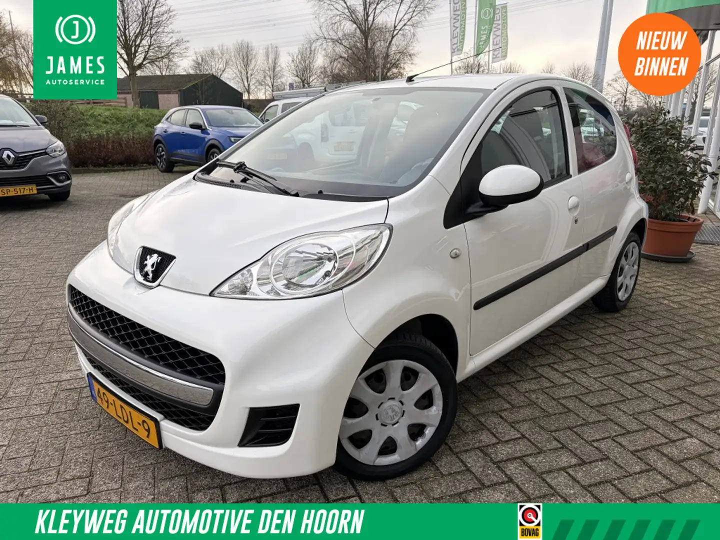 Peugeot 107 1.0-12V Sublime, 5deurs, Airco, Audio, Lage km sta Blanco - 1