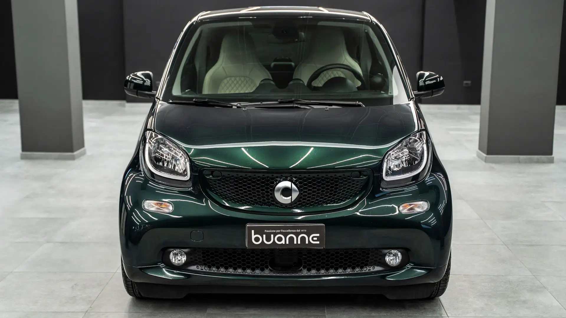 smart forTwo 0.9 British Green 90cv Twinamic Km Certi Italiana Verde - 2