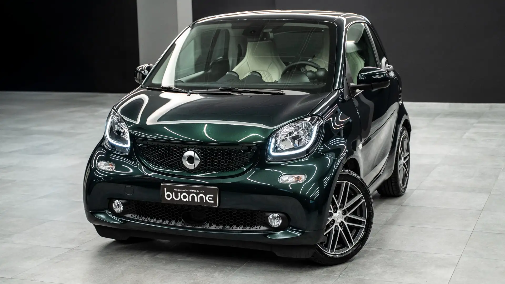 smart forTwo 0.9 British Green 90cv Twinamic Km Certi Italiana Verde - 1