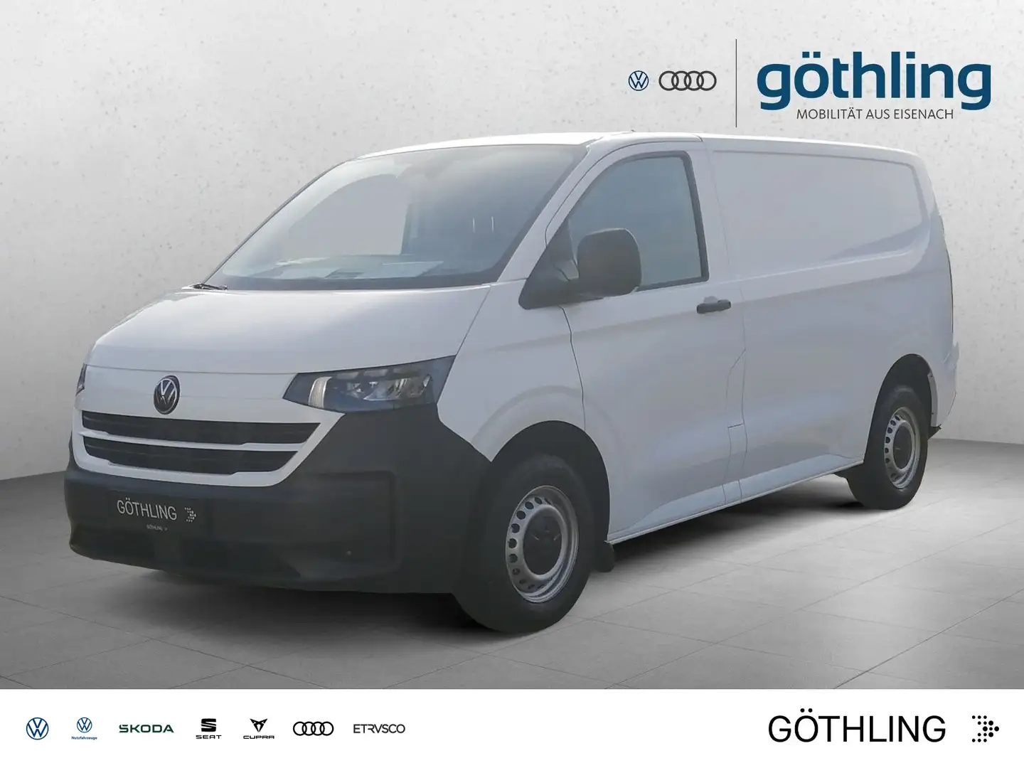 Volkswagen T7 Transporter Kasten TDI *AHK*LED*Holzboden*GJR Blanc - 1