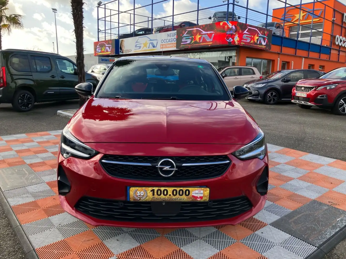 Opel Corsa 1.2 TURBO 100 BV6 GS LINE Caméra JA Noires Rouge - 1