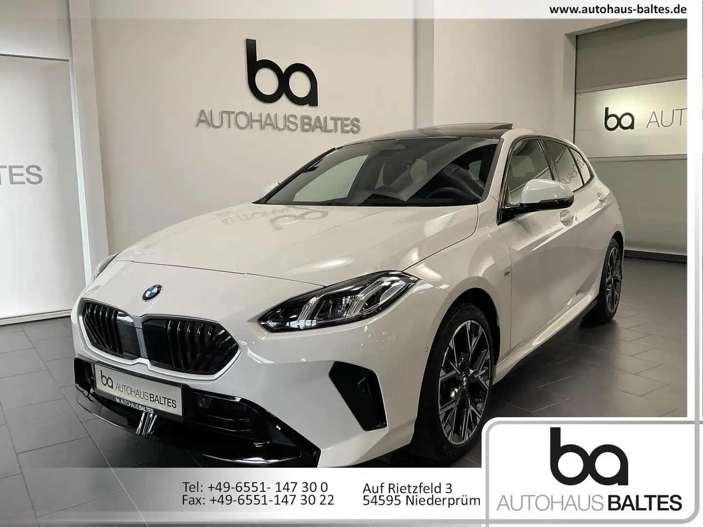 BMW 118 118d M Sport New Model Pano/DrivPl/Park/AAC/DAB Weiß - 1