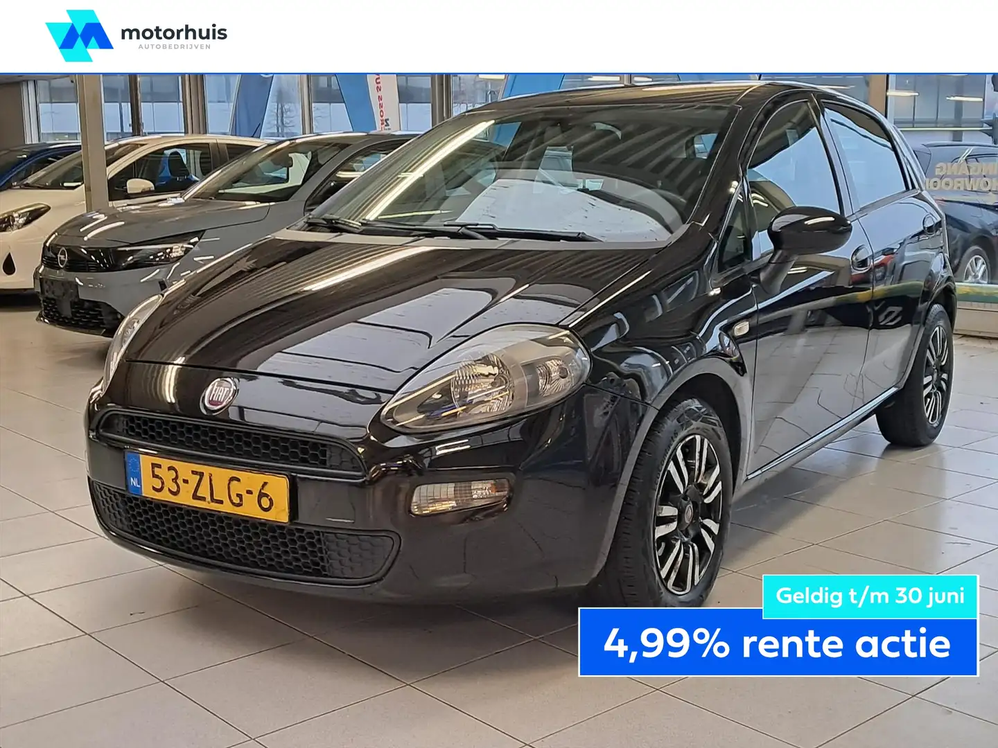 Fiat Punto 0.9 TwinAir 85pk 5drs Easy / Cruise Controle / Cli Zwart - 1
