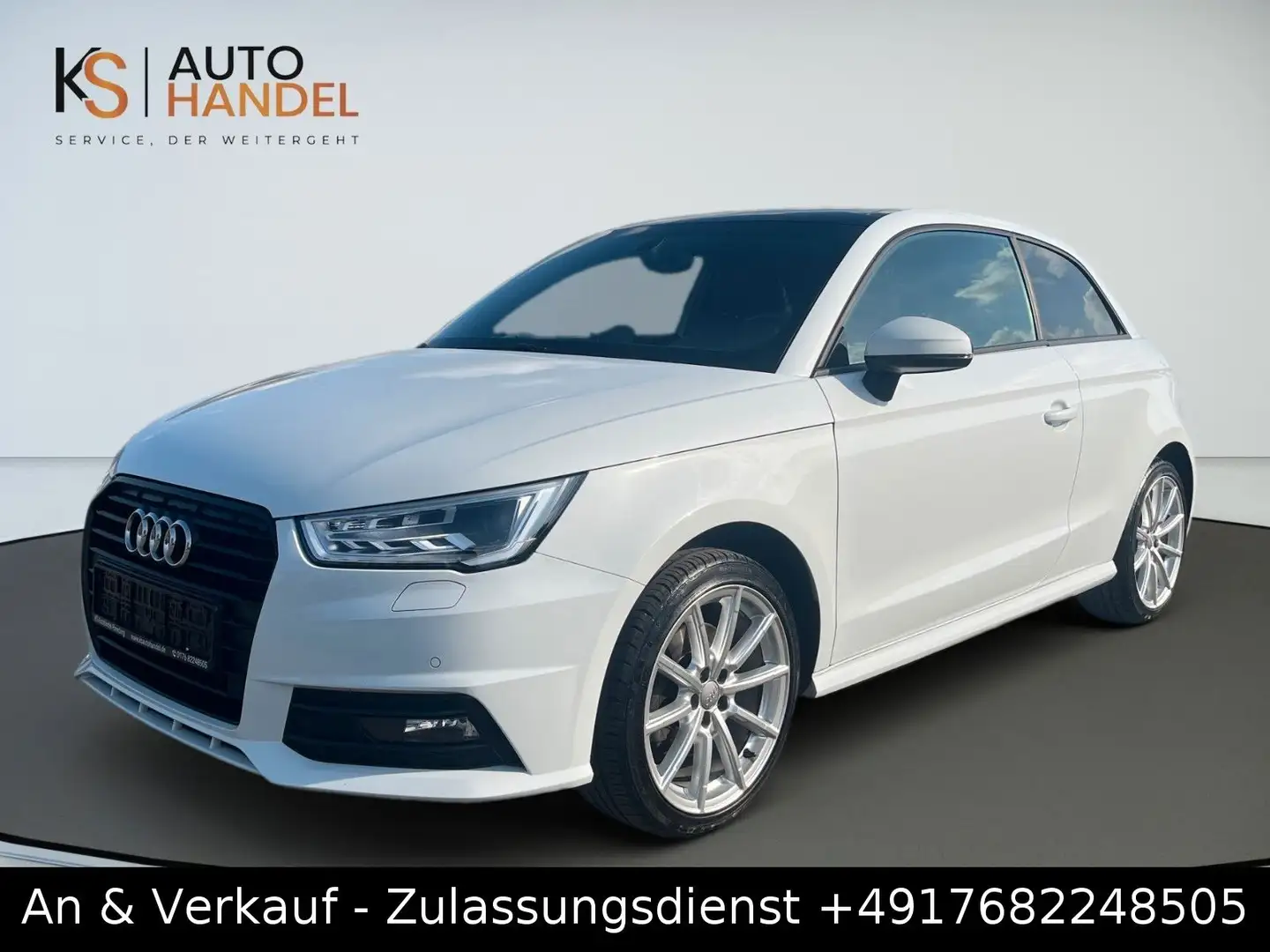 Audi A1 SPORT/S-LINE/AUTOMATIK/SCHWARZER HIMMEL/TOP Weiß - 1