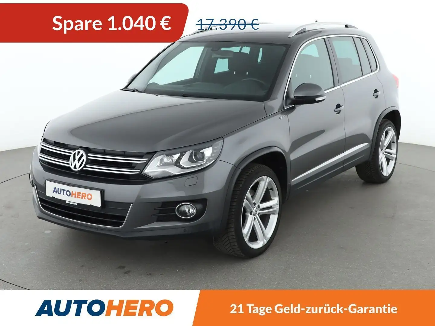Volkswagen Tiguan 1.4 TSI Lounge Sport & Style BMT Aut.*NAVI*XENON* Grey - 1