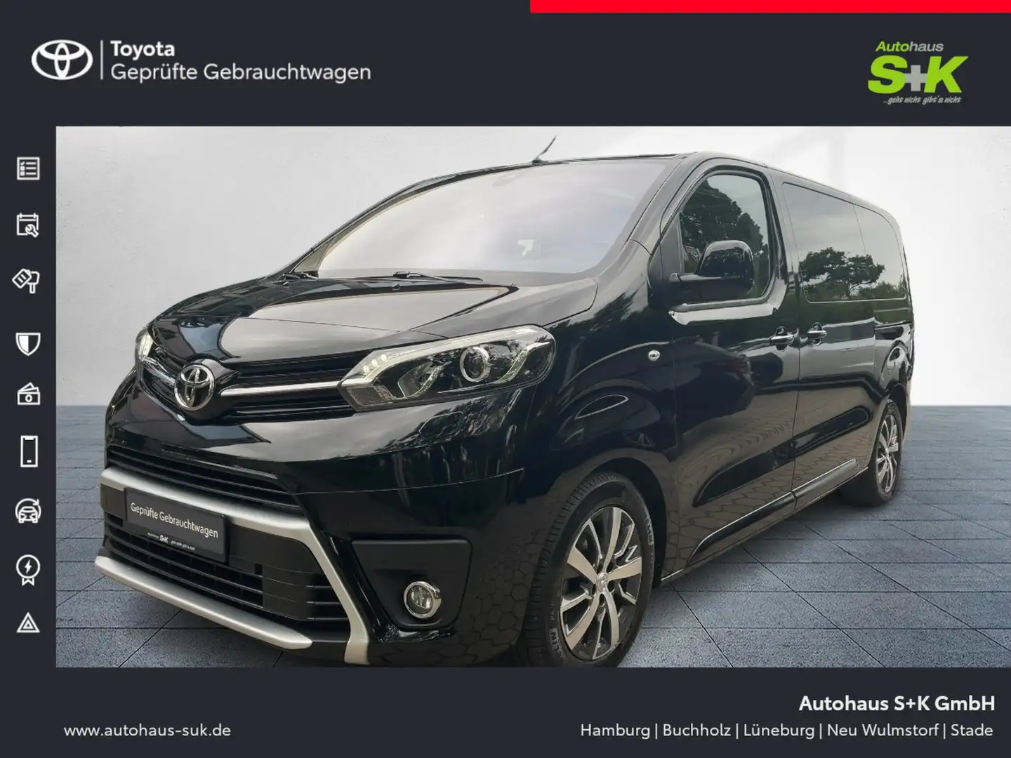 Toyota Proace Verso L1 Executive++AHK++Navi++Leder++ Nero - 1