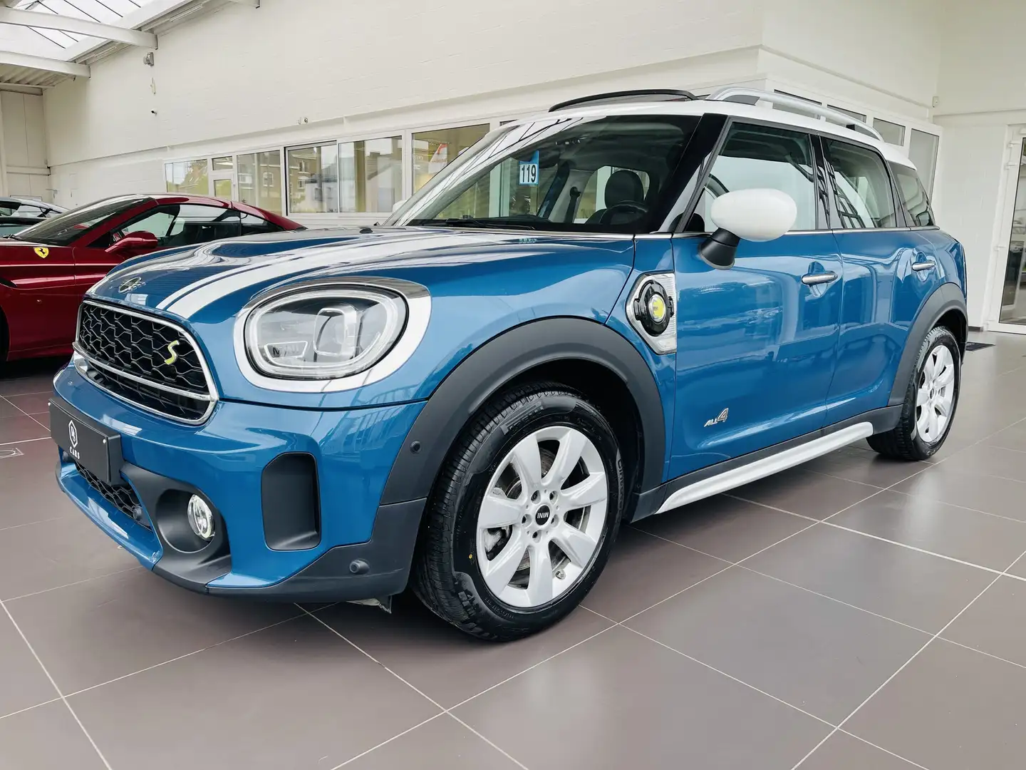 MINI Cooper SE Countryman 1.5A ALL4 *** GARANTIE + TOIT PANO + LED *** Bleu - 1