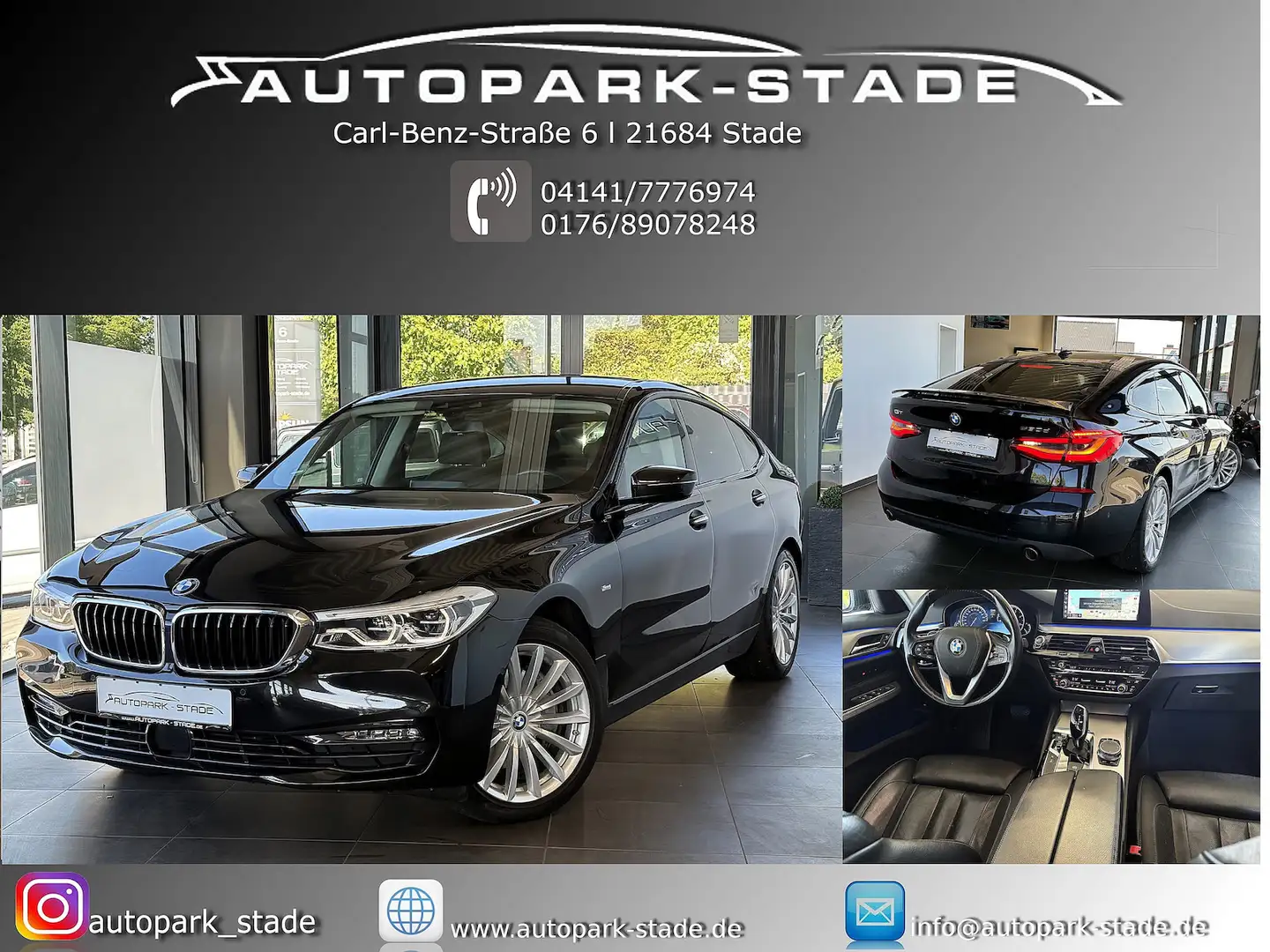BMW 630 d Sport Line LED Luft HUD Schwarz - 1