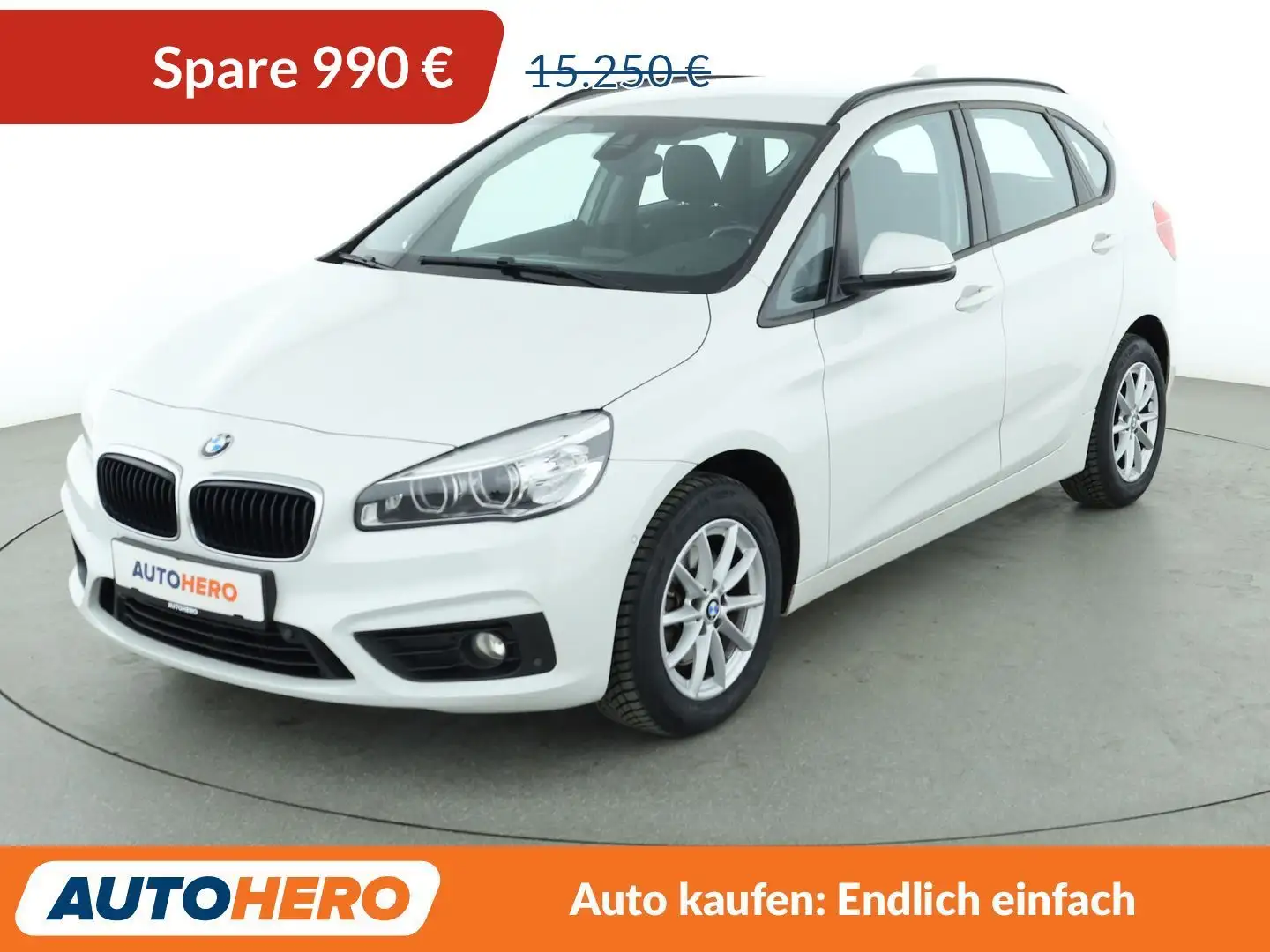 BMW 218 218d Active Tourer Advantage*NAVI*TEMPO*PDC* Weiß - 1