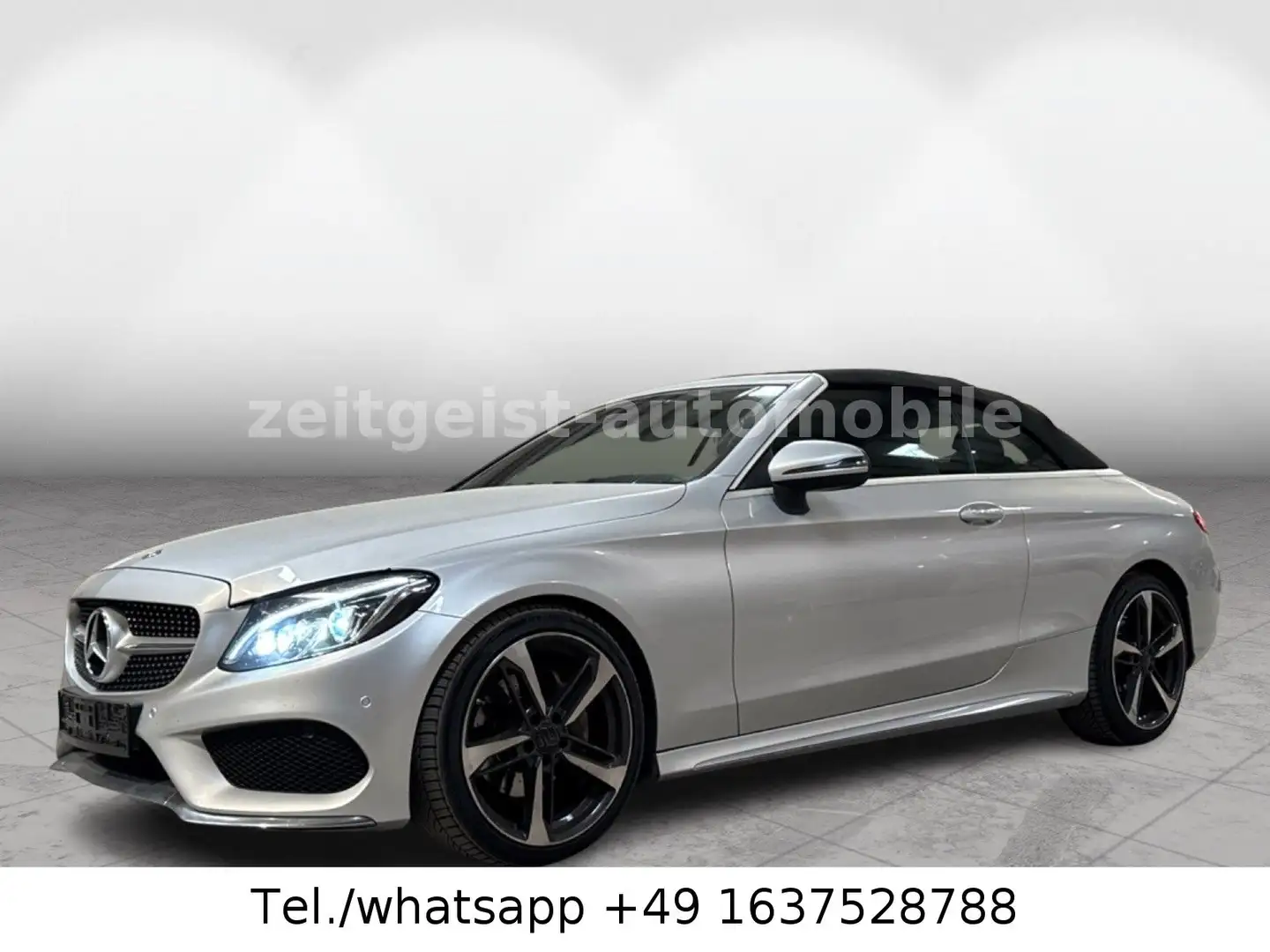 Mercedes-Benz C 220 d Cabrio*AMG-LINE*Burmester*LEDER*Airscarf Silber - 1