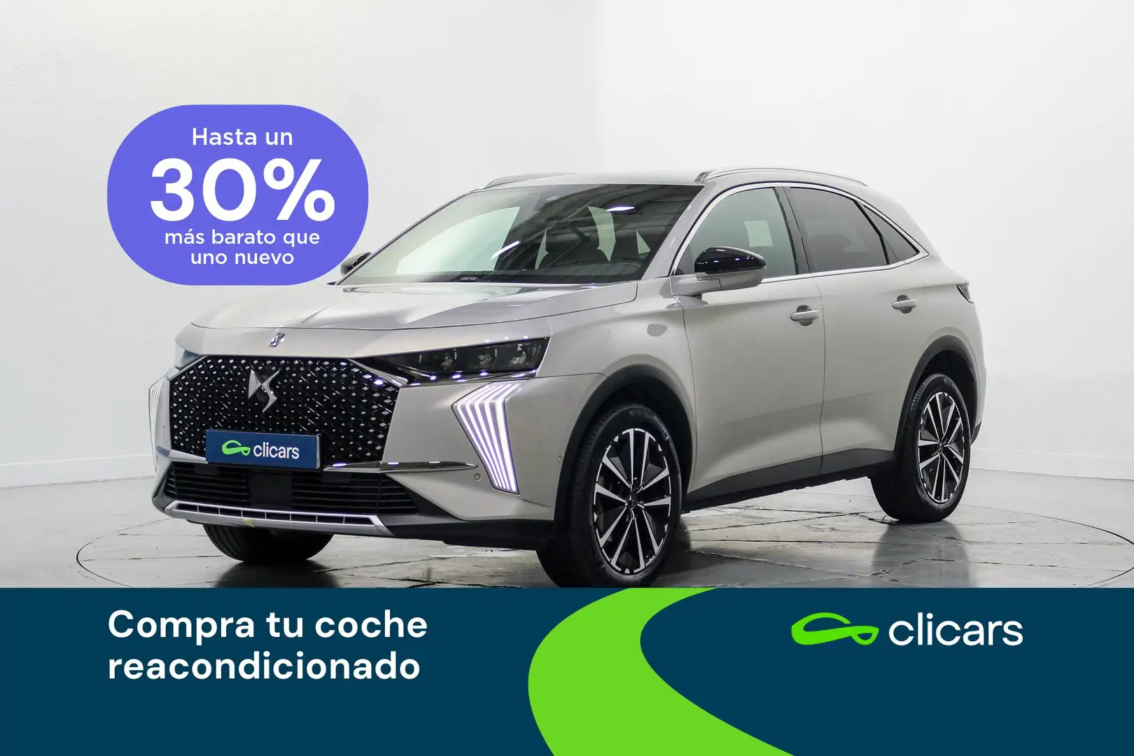 DS Automobiles DS 7 Crossback 1.5BlueHDi Rivoli Aut. Argent - 1