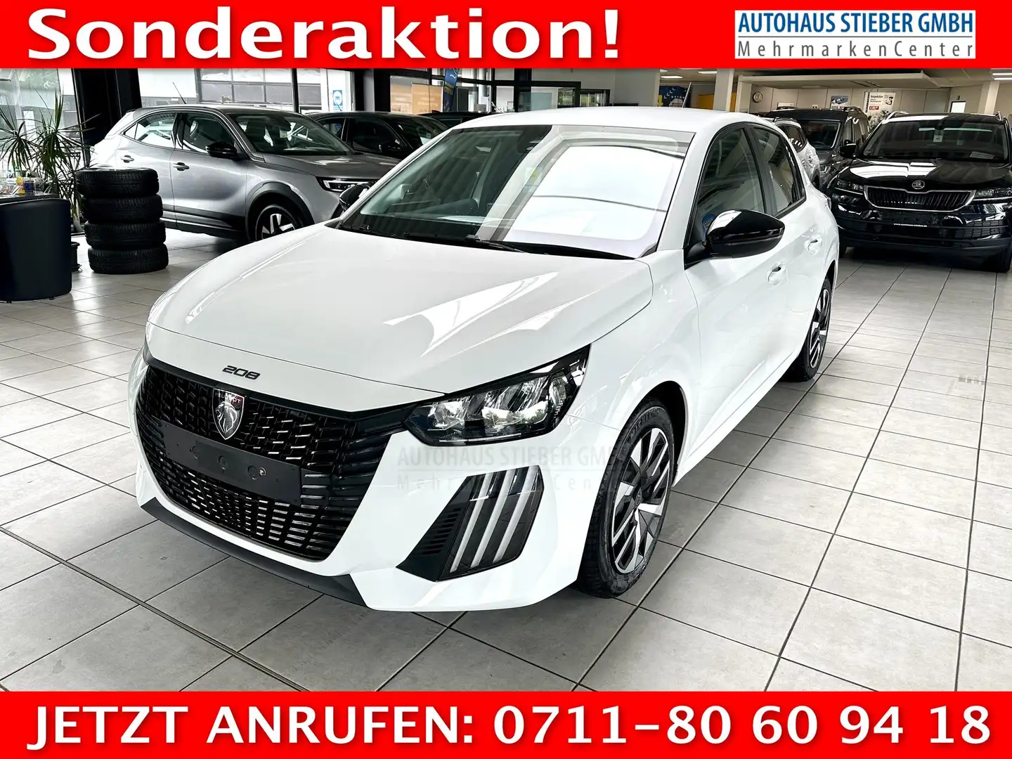 Peugeot 208 100 Active EPH+SHZ+CAR PLAY 74 kW (101 PS), Sch... White - 1