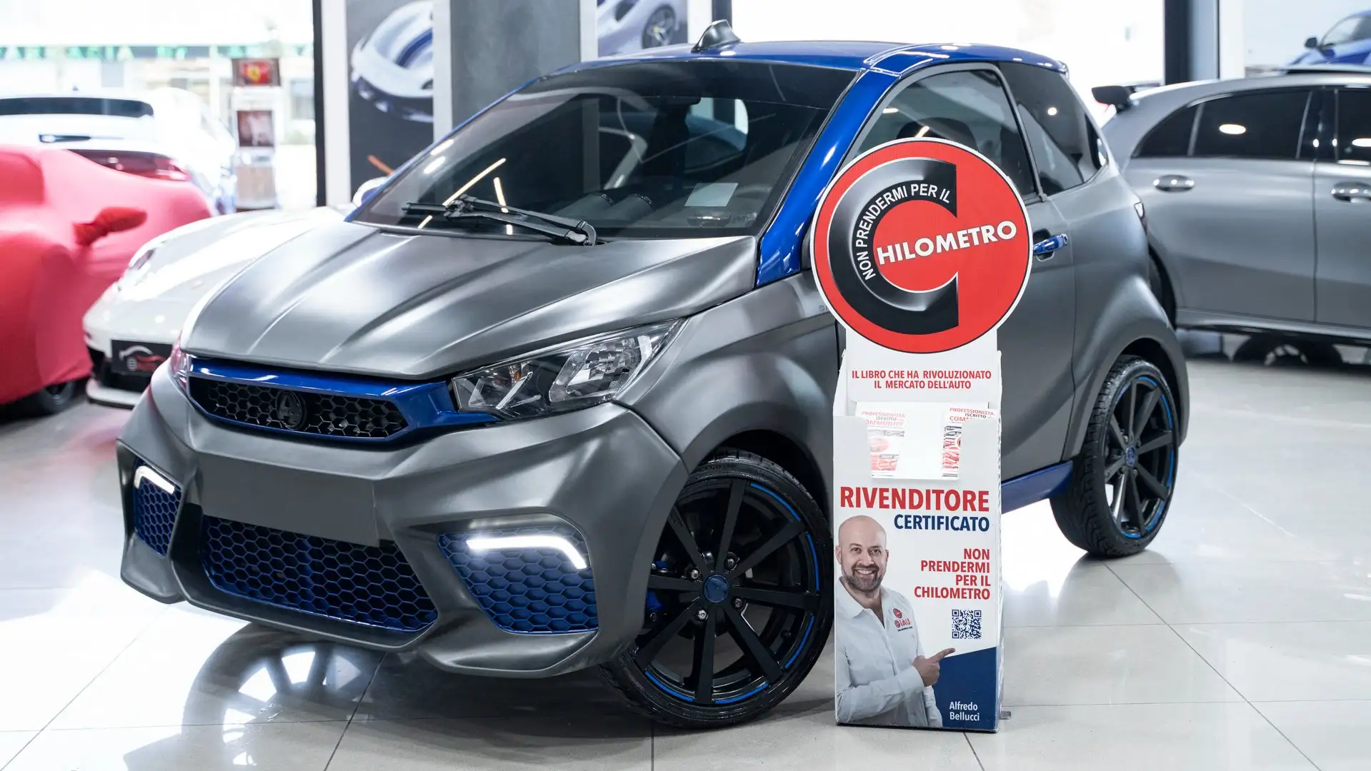 Aixam GTO 16" PACK LUCI CARPLAY LED PELLE * UNICO PROP*ITALY Gris - 1