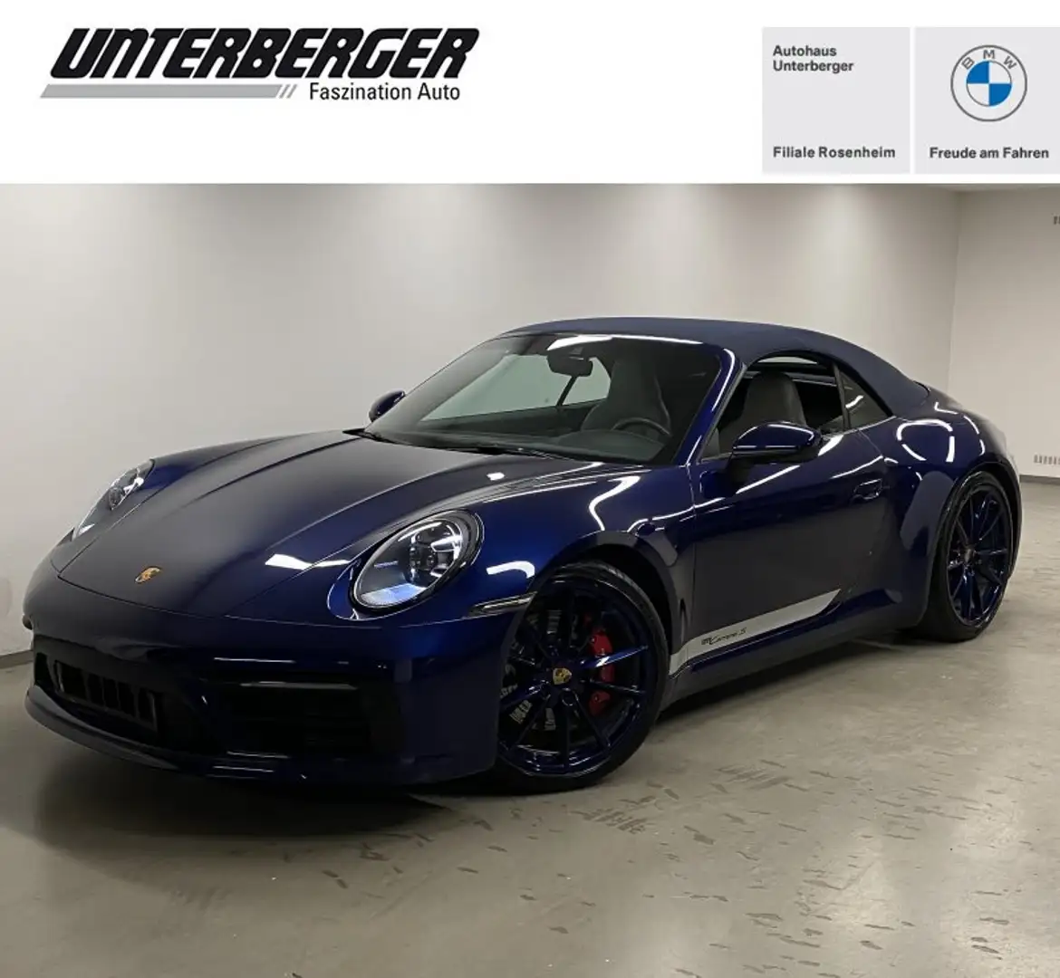 Porsche 992 911 Carrera S 992 Cabrio+SportDesign Paket+LED+Kom Albastru - 1