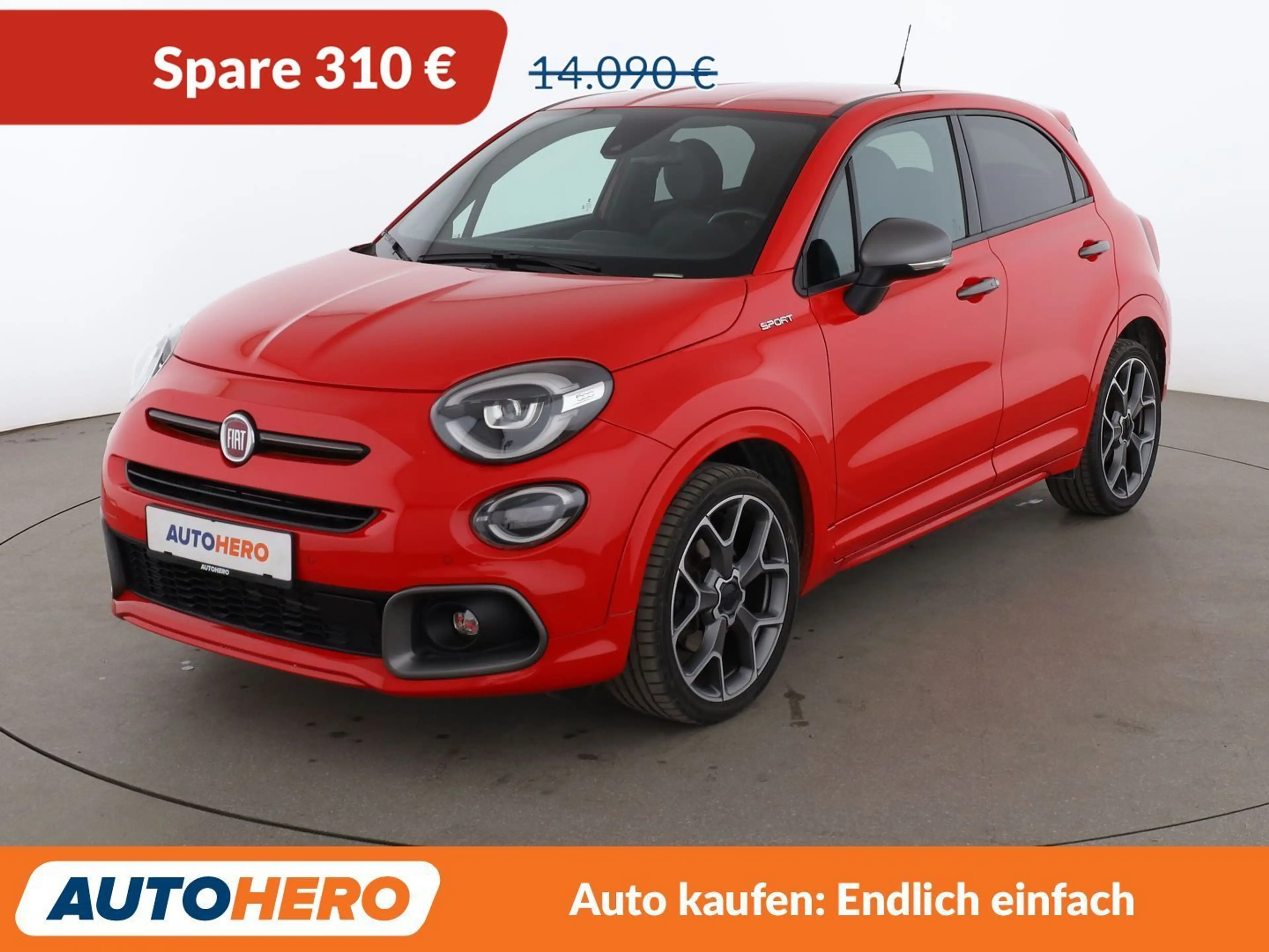 Fiat 500X 1.3 Turbo Sport Aut.*NAVI*TEMPO*CAM*PDC*SHZ*ALU*