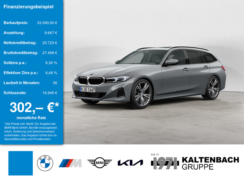 BMW 330 d Touring FACEL. PANO AHK HUD 360° LED ACC