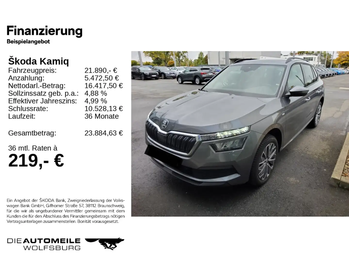 Skoda Kamiq 1.0 TSI DSG Tour LED/Einparkhi Gris - 2