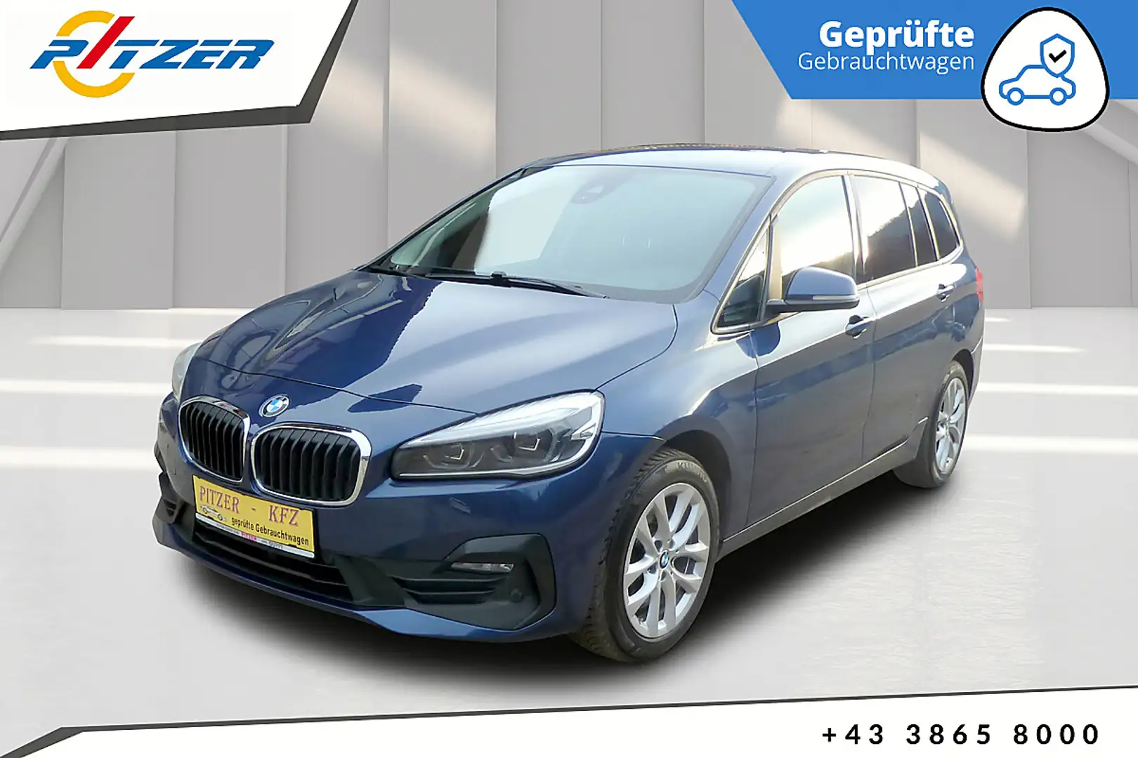 BMW 218 d xDrive Gran Tourer Blau - 2