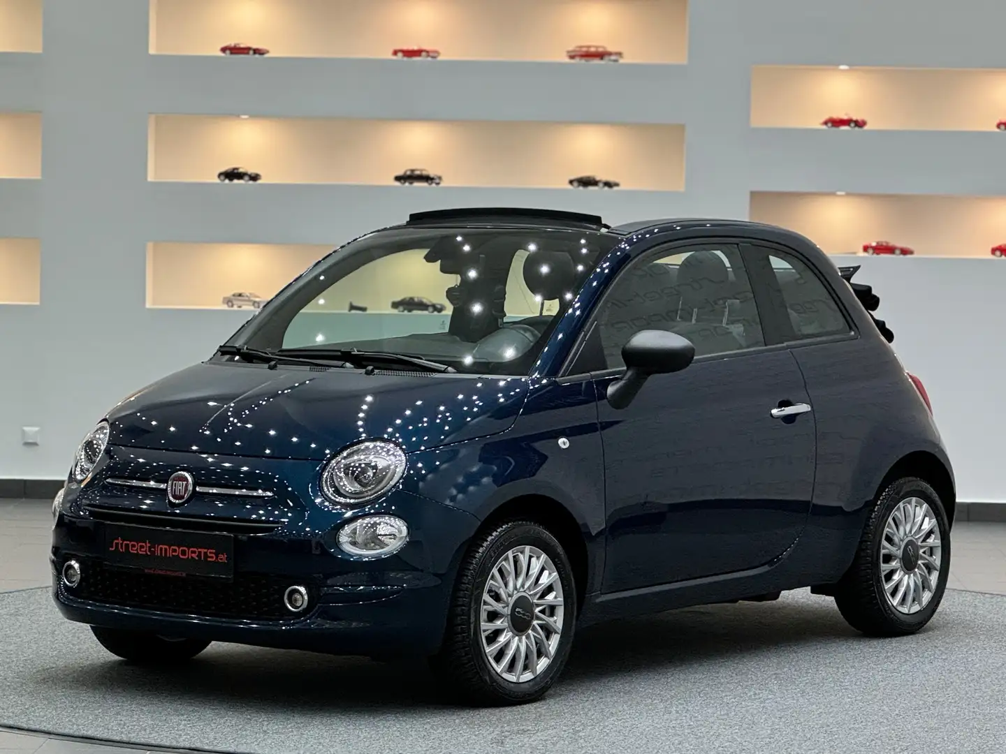 Fiat 500C Dolcevita Cabrio Hybrid *1.Besitz*1.300 km*Apple-C Blau - 1