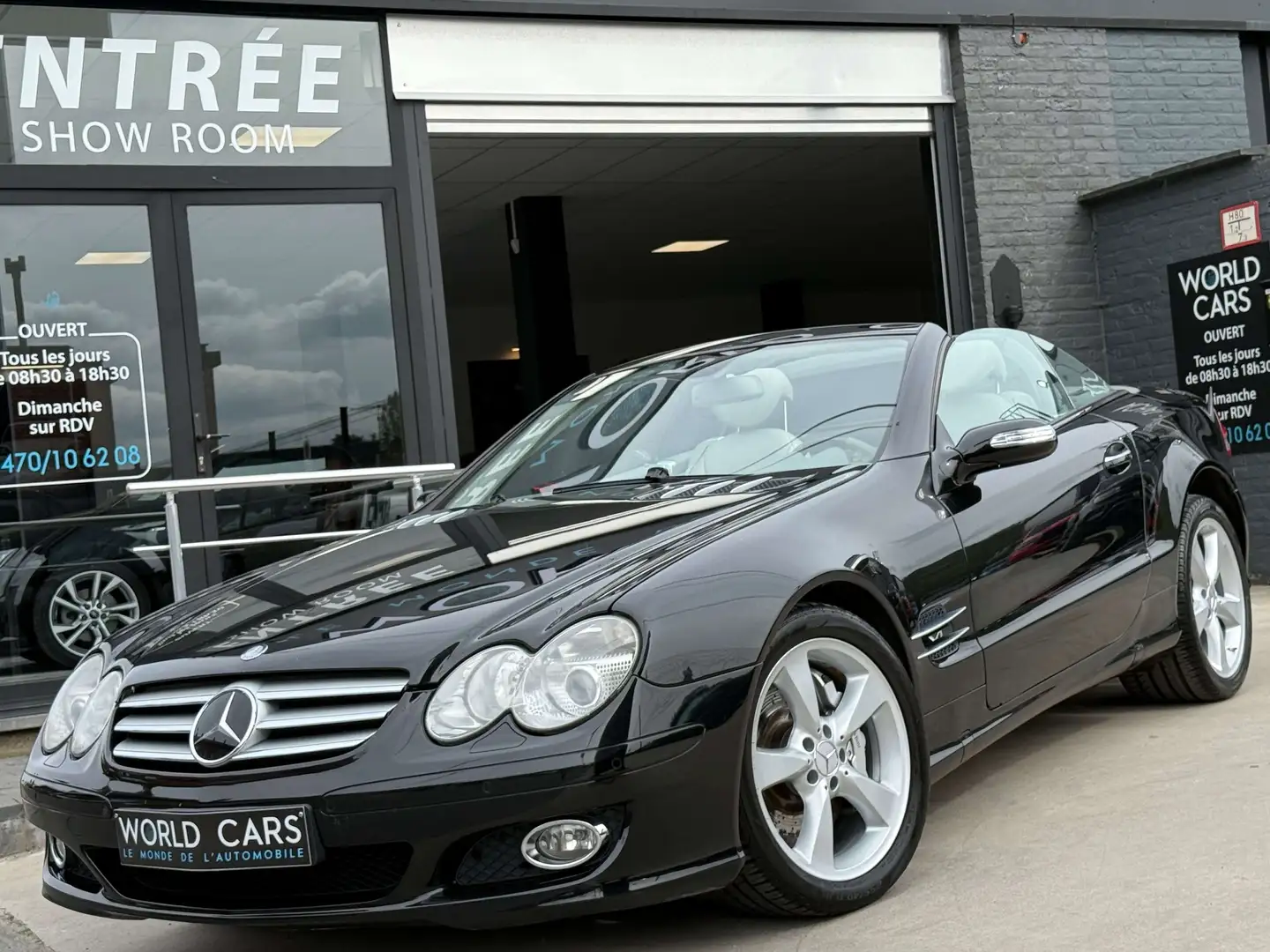 Mercedes-Benz SL 600 Roadster BiTurbo V12 PANO/ DISTRO/ XENON/ FULL OP. Noir - 1