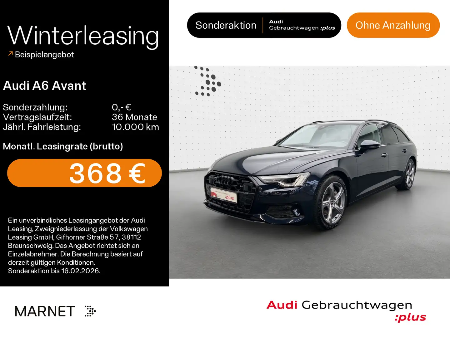 Audi A6 Sport advanced 45 TDI quattro*Navi*Matr Blau - 1