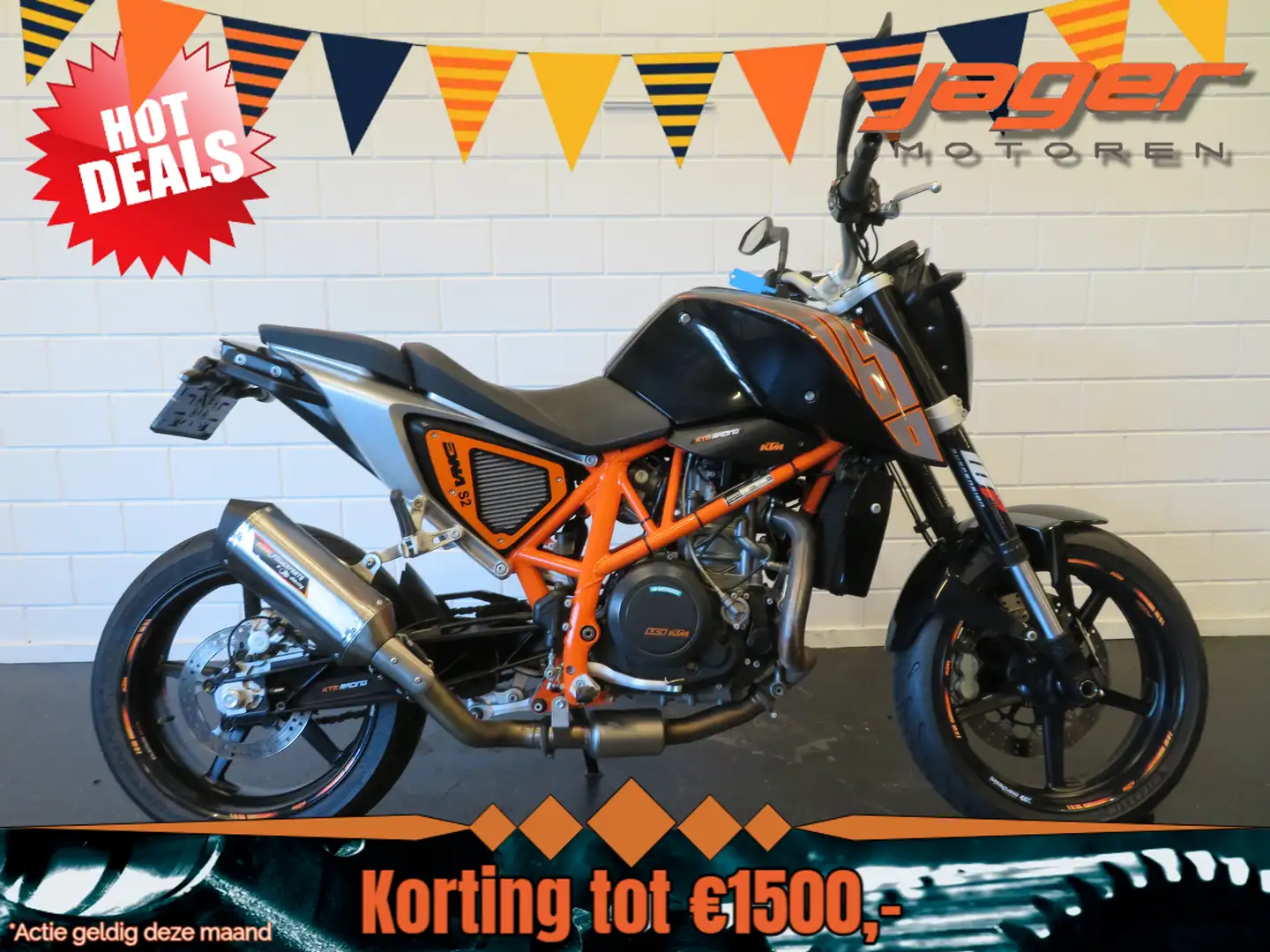 KTM 690 Duke DUKE690 POWERPARTS!! TOPPY Oranje - 1