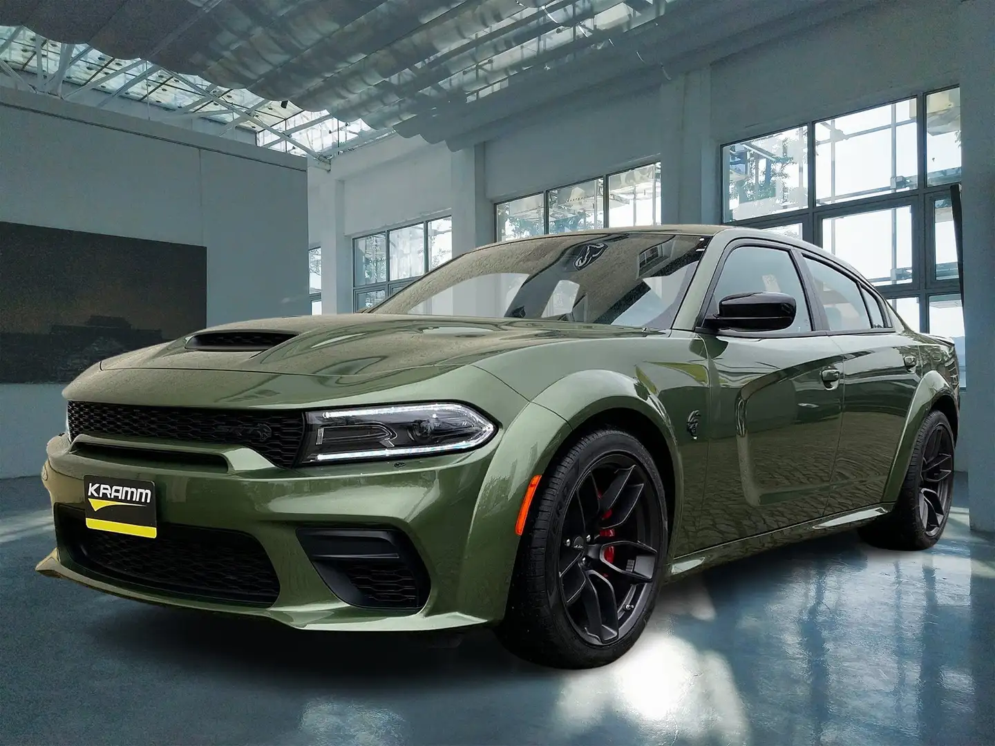 Dodge Charger SRT Hellcat Widebody Black Package LED Zielony - 1