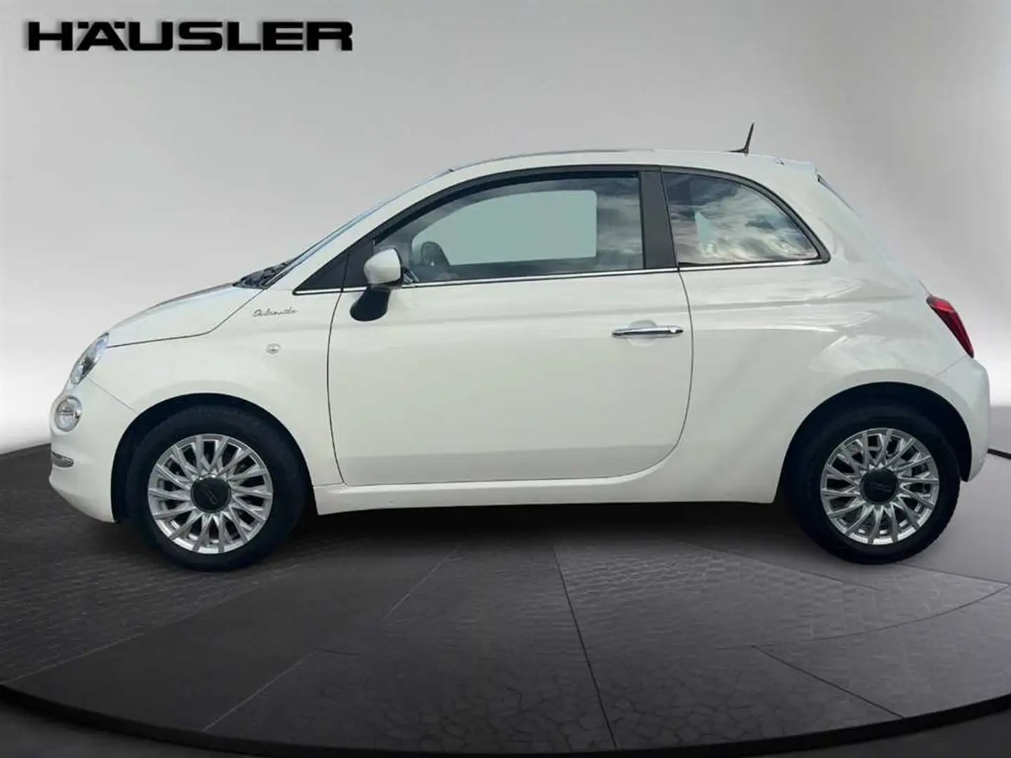 Fiat 500 1.0 Hybrid Dolcevita, Glasdach, U-Connect, PDC, Be Weiß - 2
