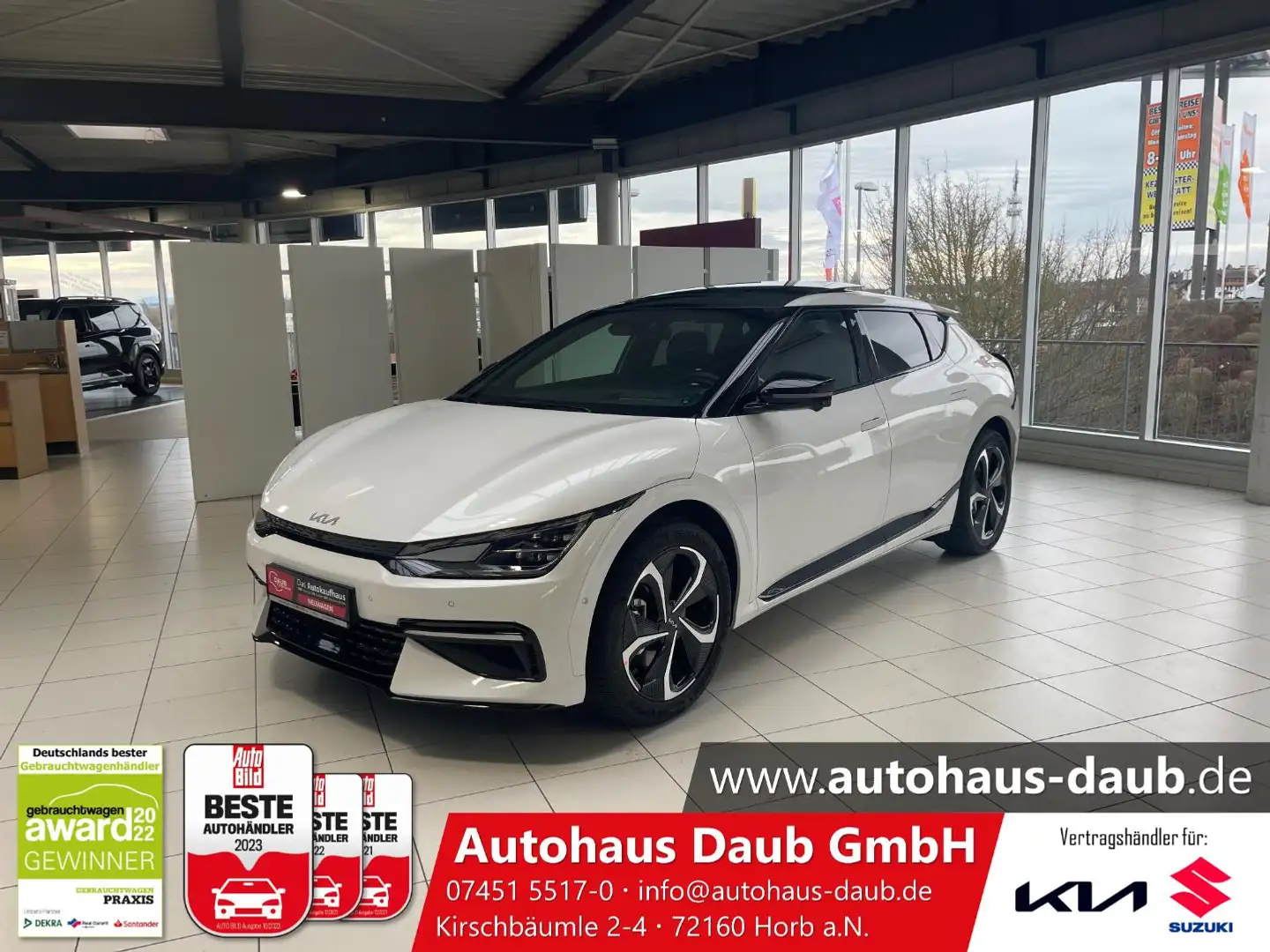 Kia EV6 77.4 AWD GTL GD ASS+ SND DES WP Dt.FZG!! Blanc - 2