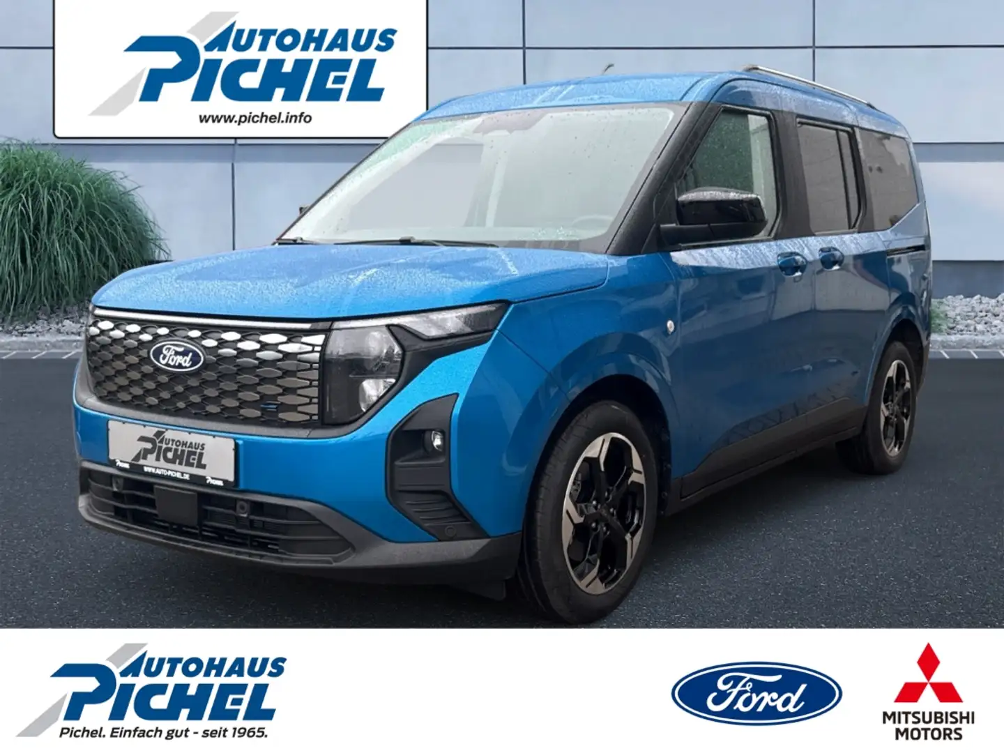 Ford Tourneo Courier Titanium BEV bis zu 287km Reichweite Modrá - 1