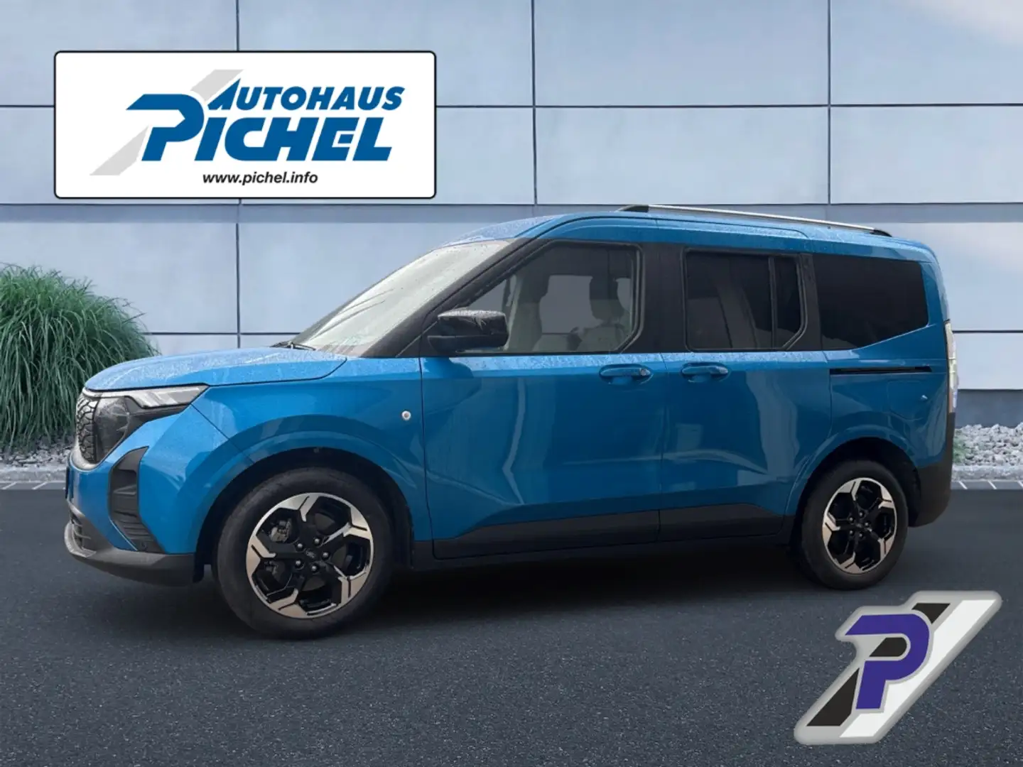 Ford Tourneo Courier Titanium BEV bis zu 287km Reichweite Modrá - 2
