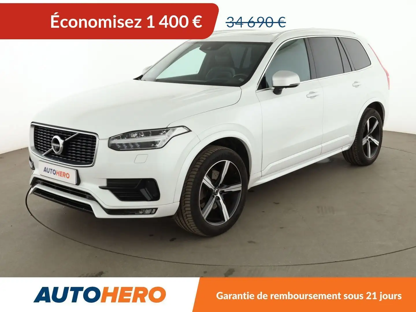 Volvo XC90 2.0 D5 AdBlue AWD R-Design Geartronic 8 Blanc - 1