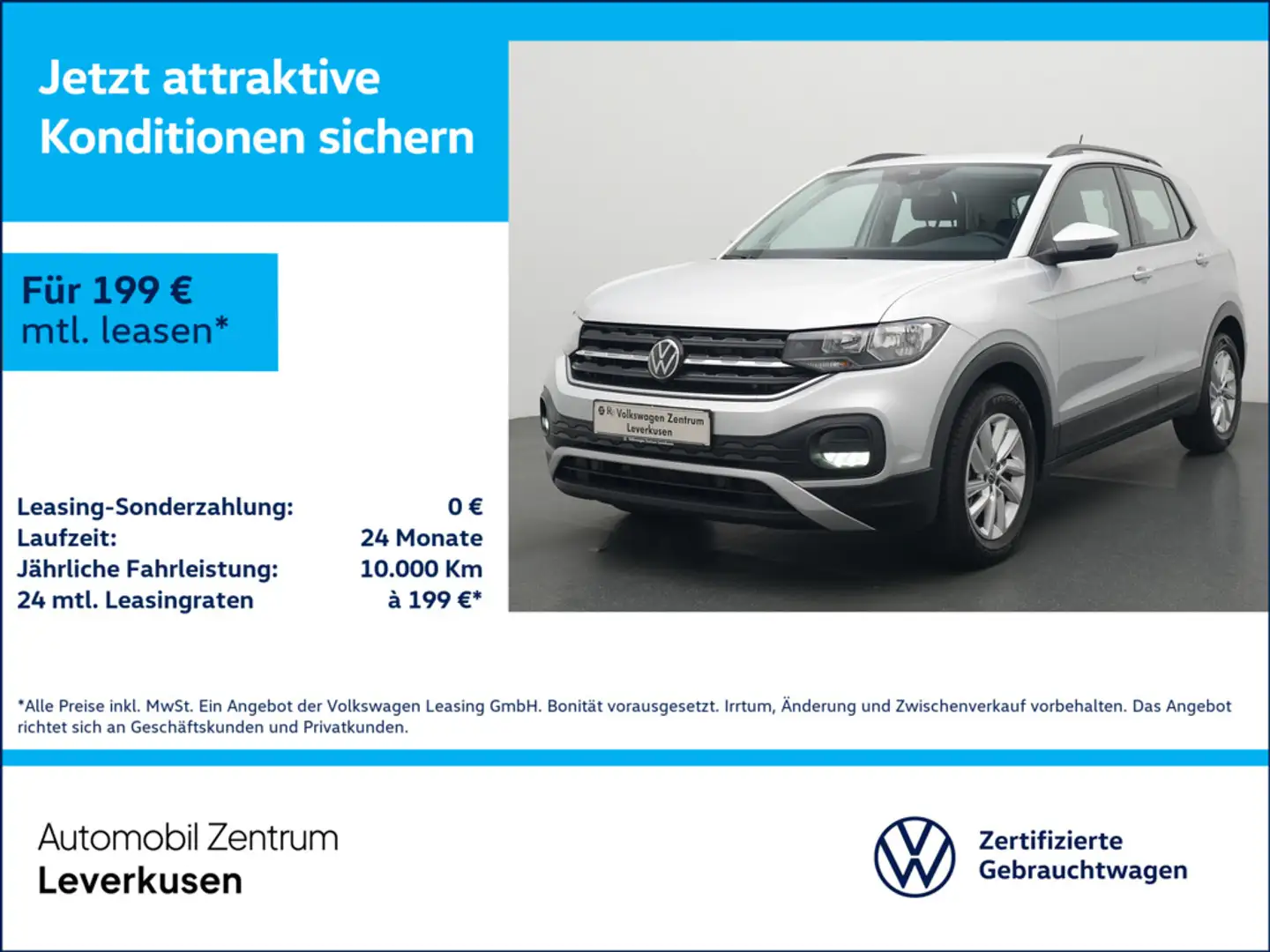 Volkswagen T-Cross Life NAVI ACC KAM APP CONNECT PDC Silber - 1
