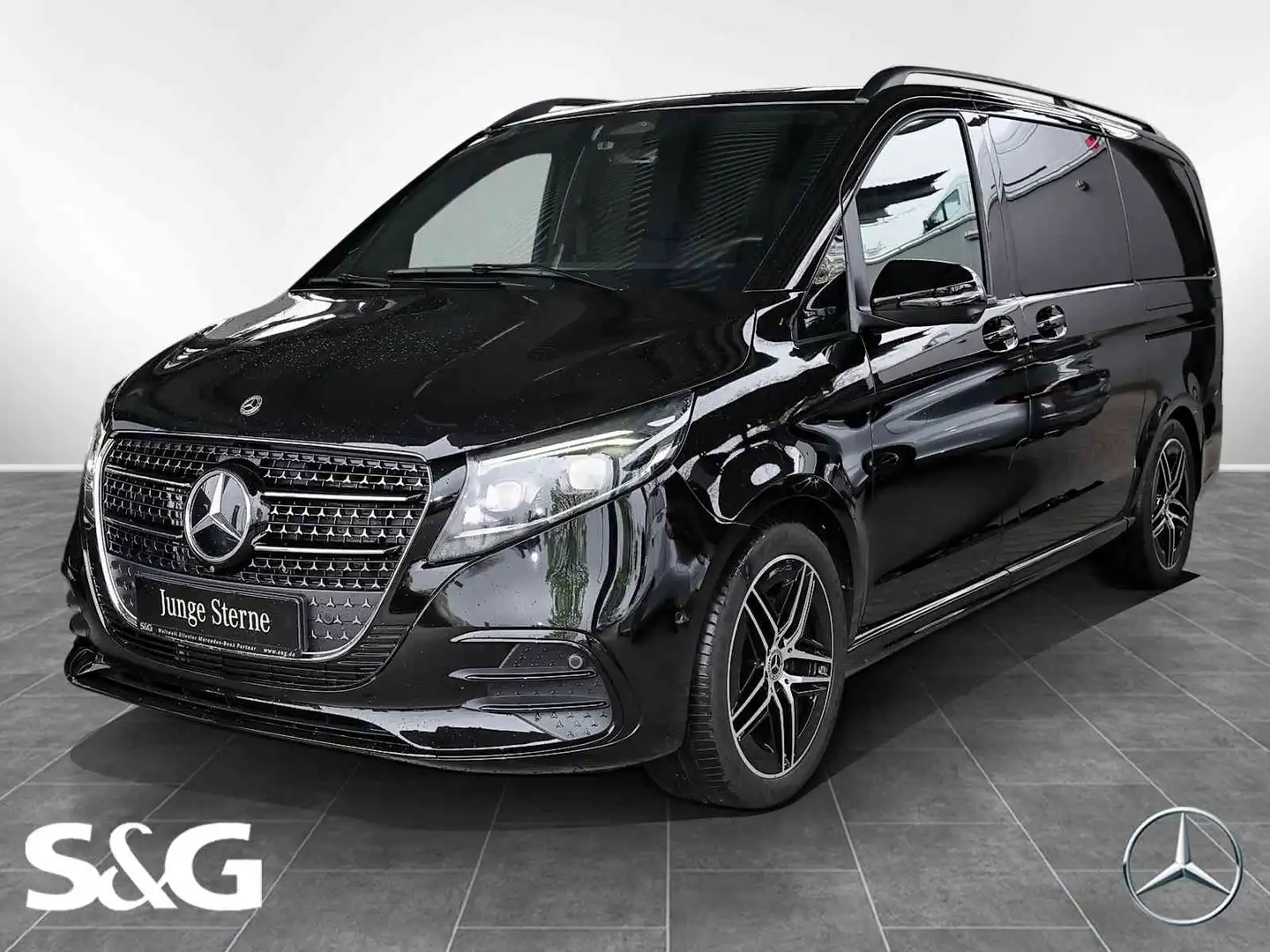 Mercedes-Benz V 250 d STYLE Lang AMG AHK+Sitzhzg.+Night Чёрный - 1