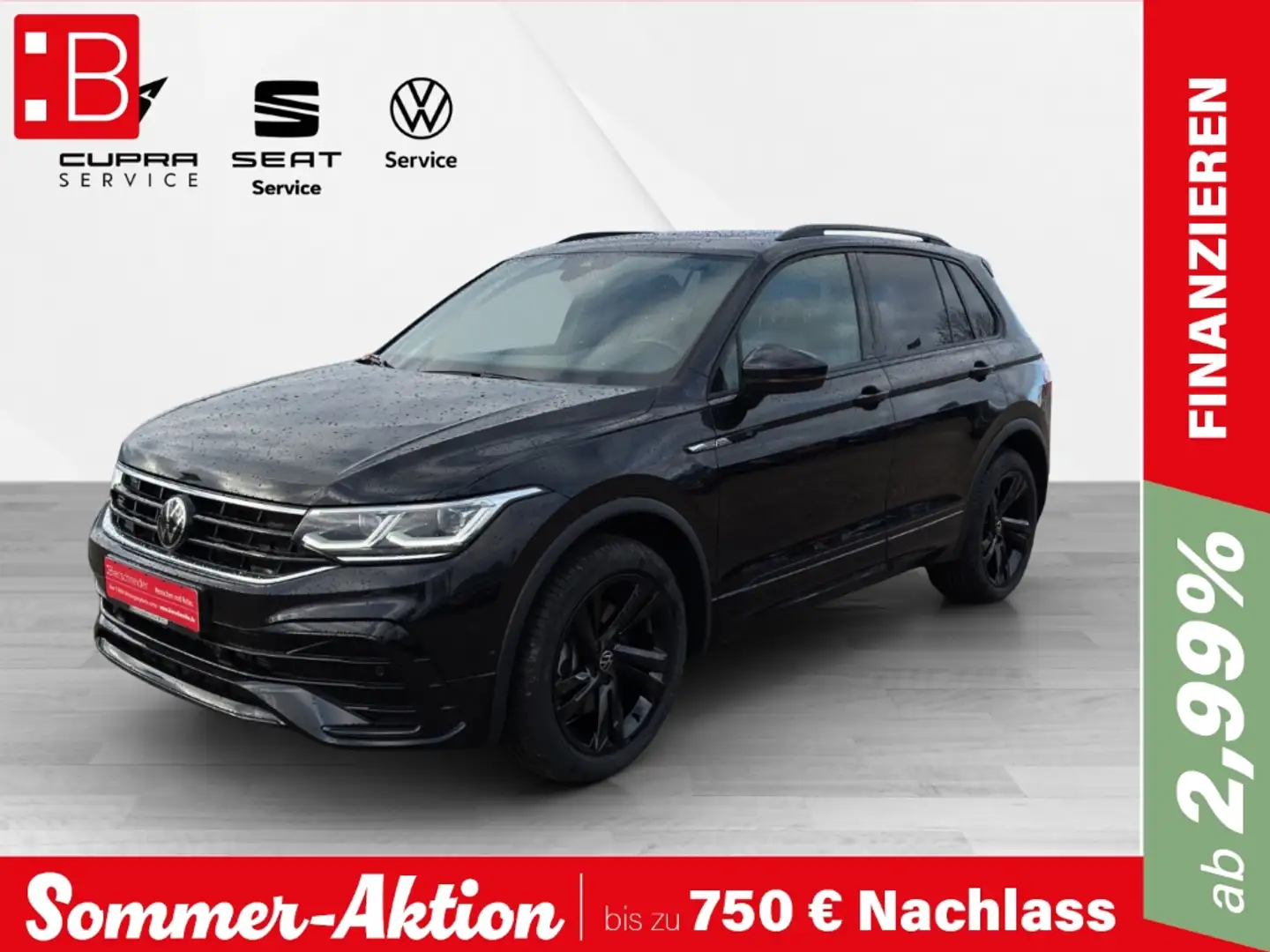 Volkswagen Tiguan 2.0 TDI DSG 4Mo. R-Line IQ-LIGHT DIGITAL PRO 19 PA Negro - 1