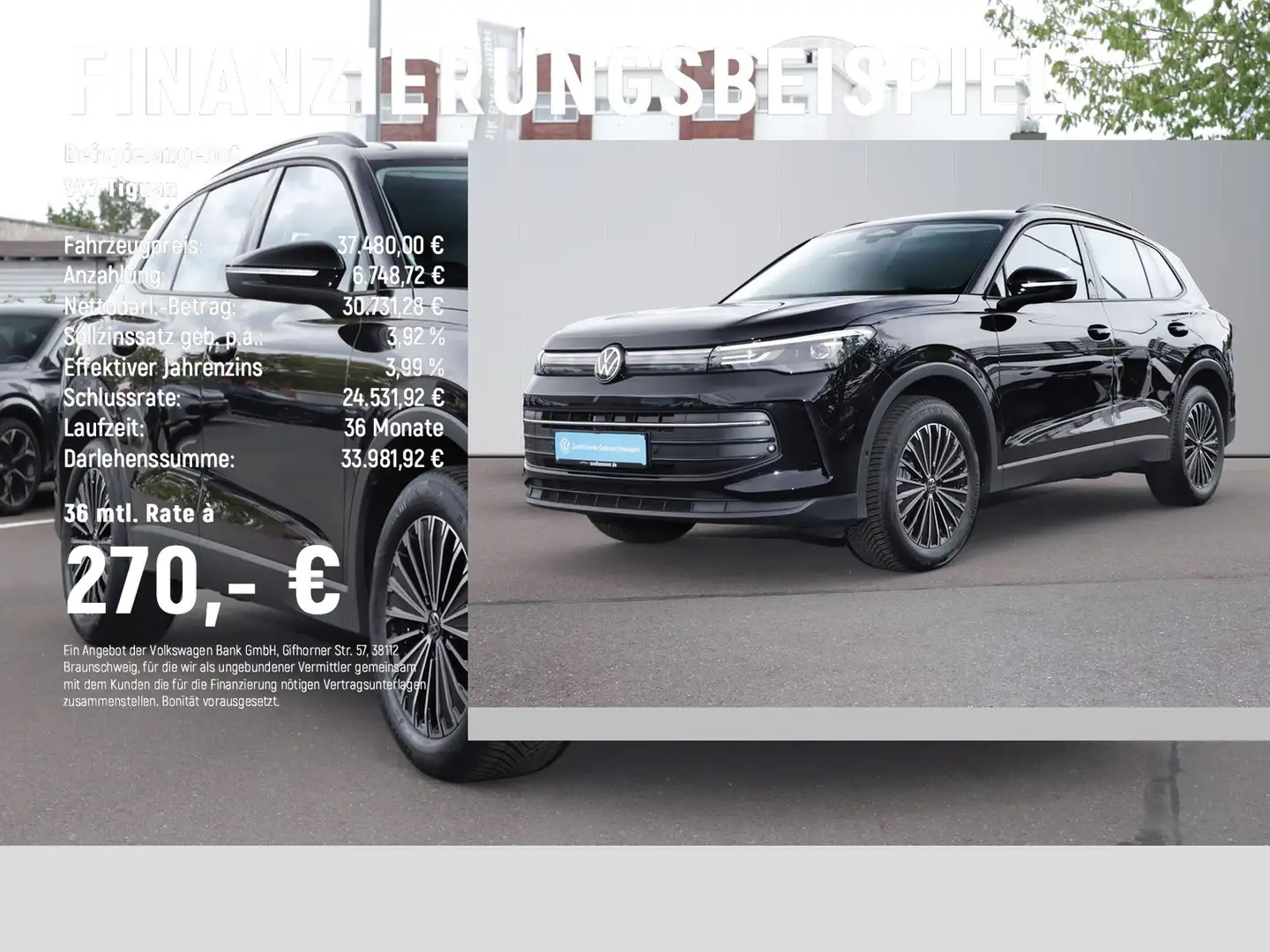 Volkswagen Tiguan Life 2.0 TDI DSG AHK+NAVI+LED+SHZ+KAMERA Zwart - 2
