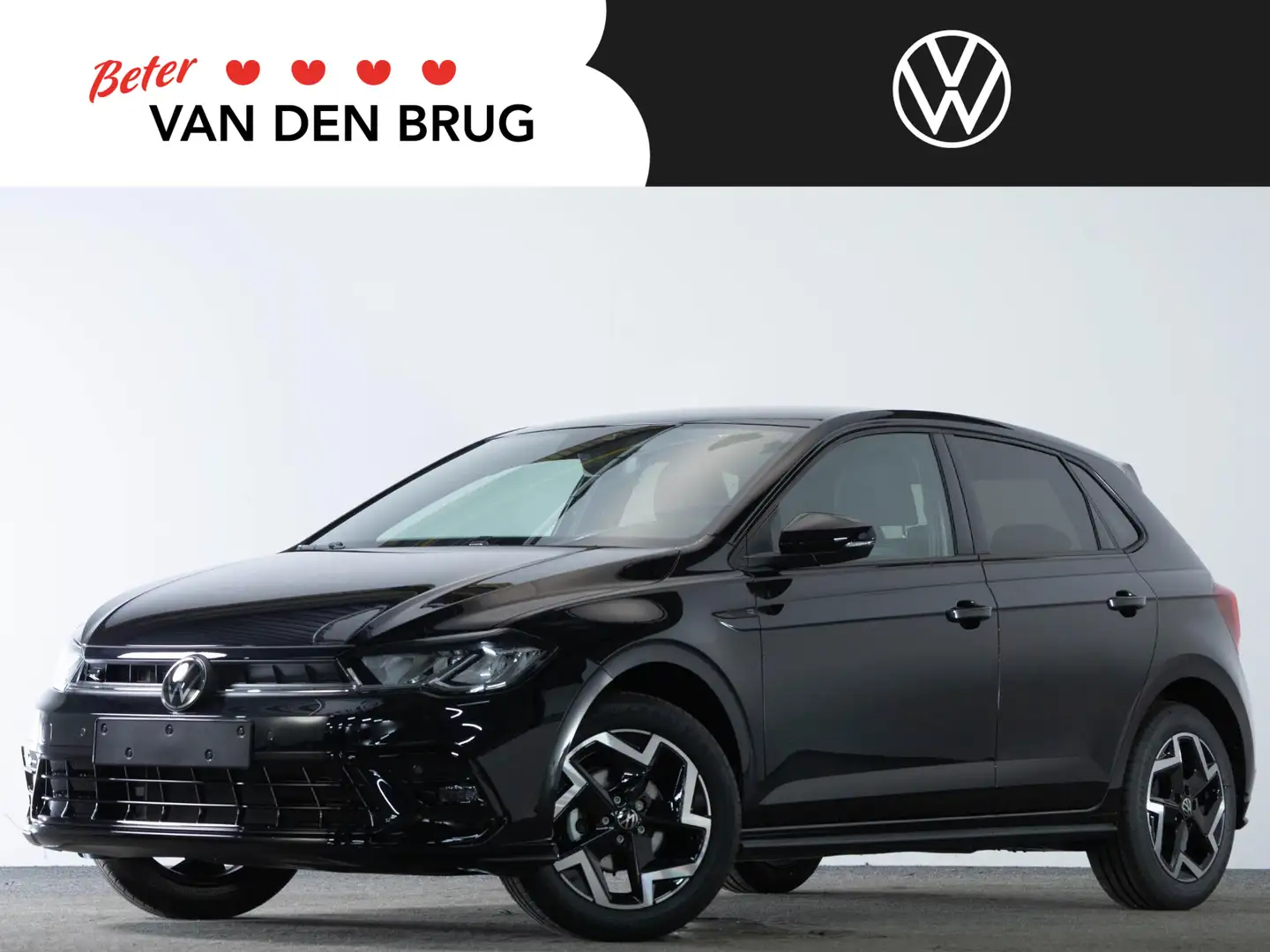 Volkswagen Polo R-Line 1.0 TSI 95 PK DSG-7 | Achteruitamera | Stoe Zwart - 1