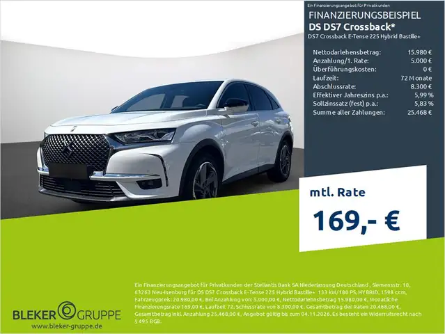 DS Automobiles DS 7 Crossback E-Tense 225 Hybrid Bastille+