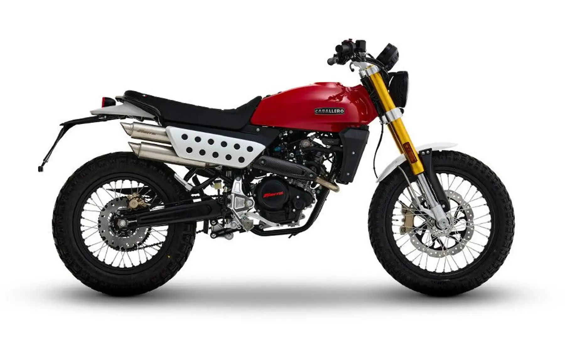 Fantic Caballero 125 scrambler 2026 rot Negro - 1