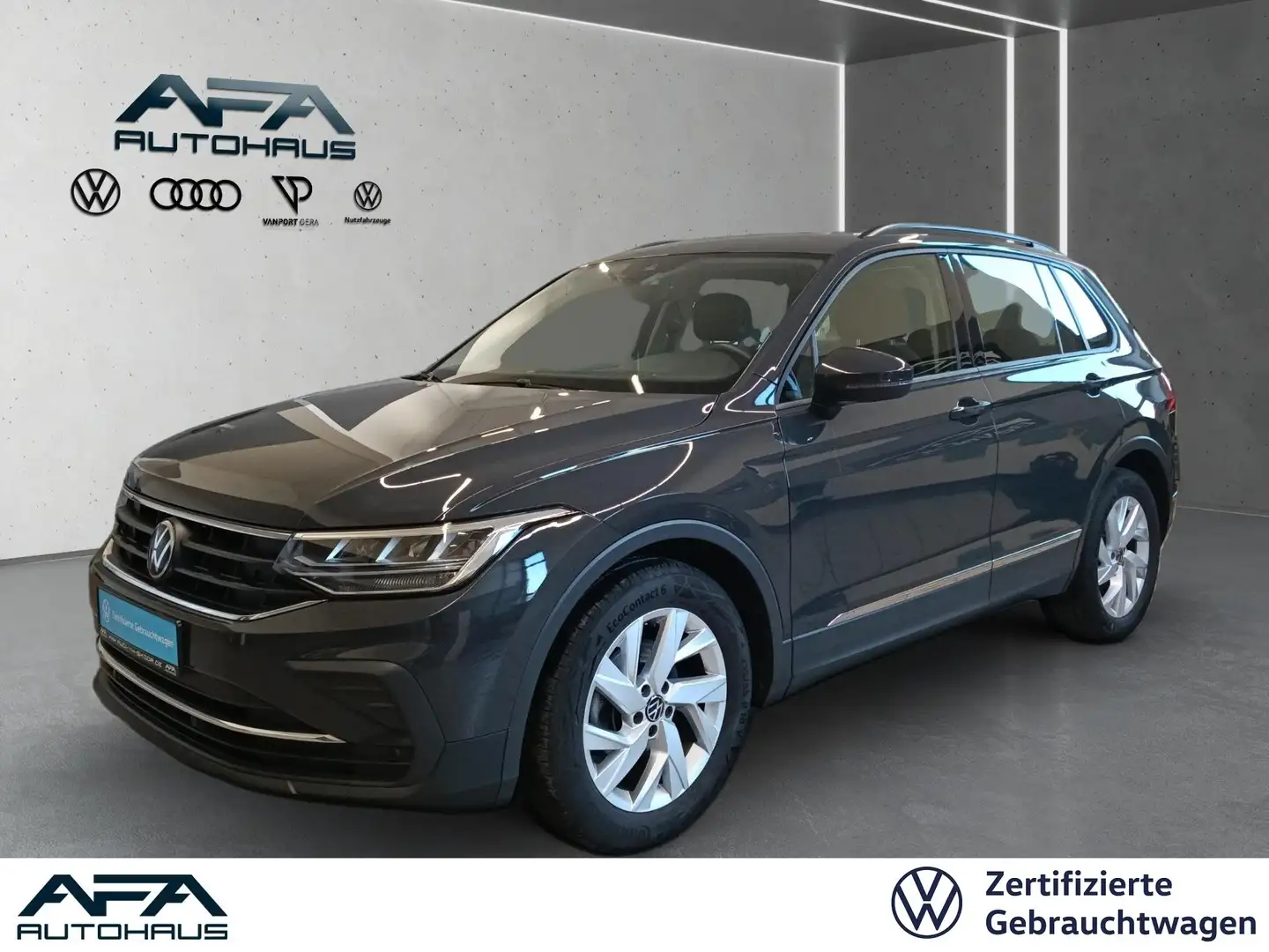 Volkswagen Tiguan 1.5 TSI Life StdHz*AHK*NAV*LED*ACC*App-Co. Grau - 1