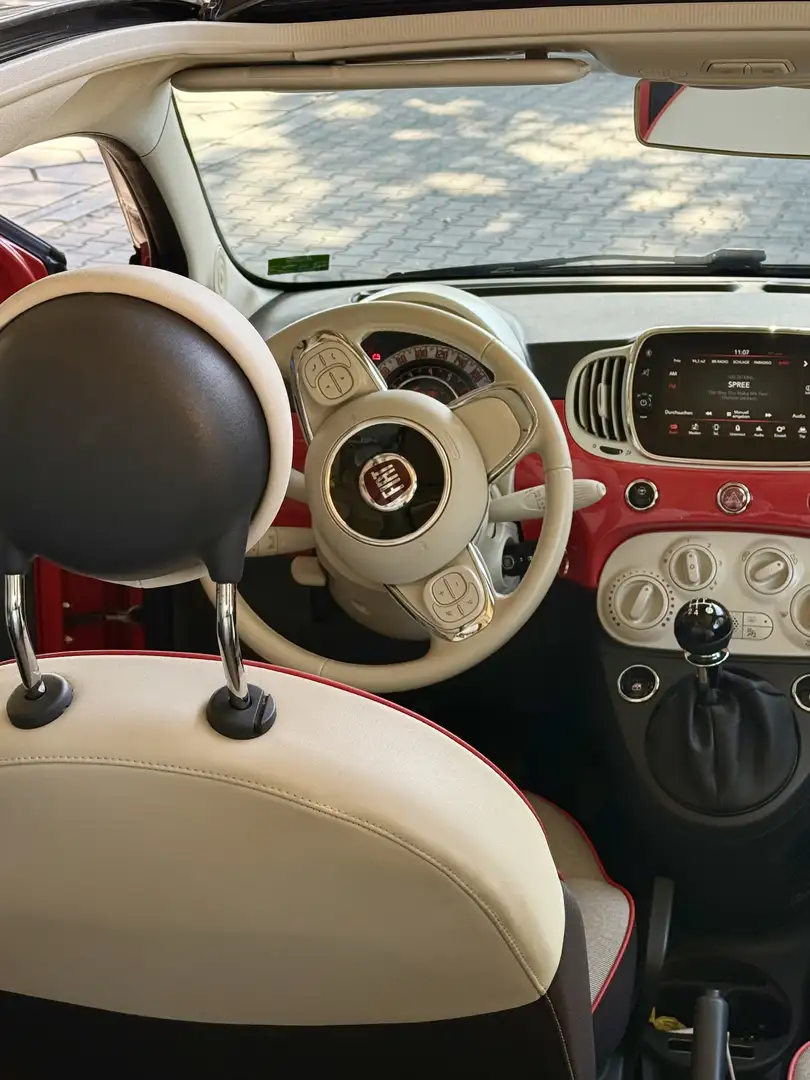 Fiat 500C Fiat 500C Cabrio Lounge Tempo*1.Hand*Klimaauto Roşu - 2