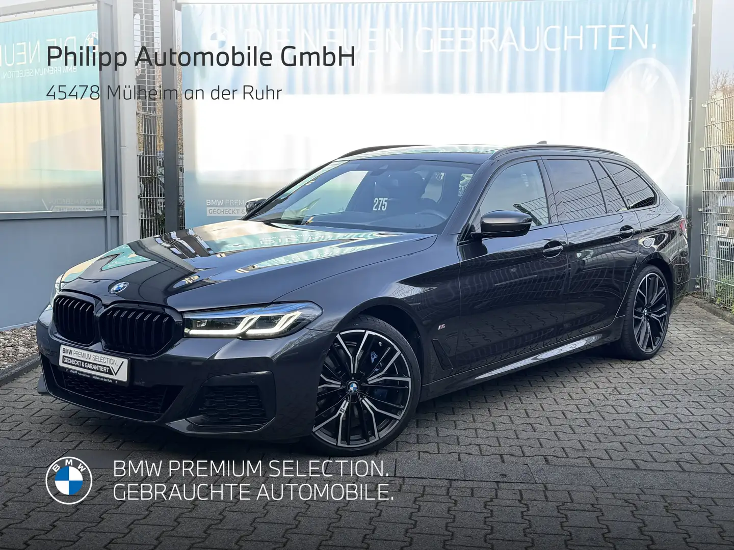 BMW 520 d Tour M Sport Pro AHK PANO LASER h&k HuD RFK Grau - 1