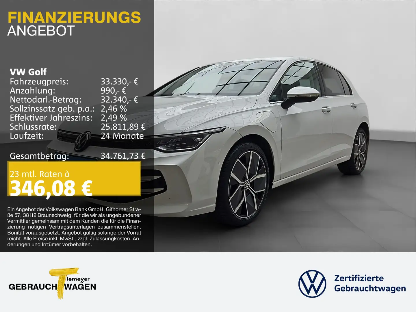 Volkswagen Golf 1.5 TSI eHybrid STYLE MATRIX HuD AHK Weiß - 1