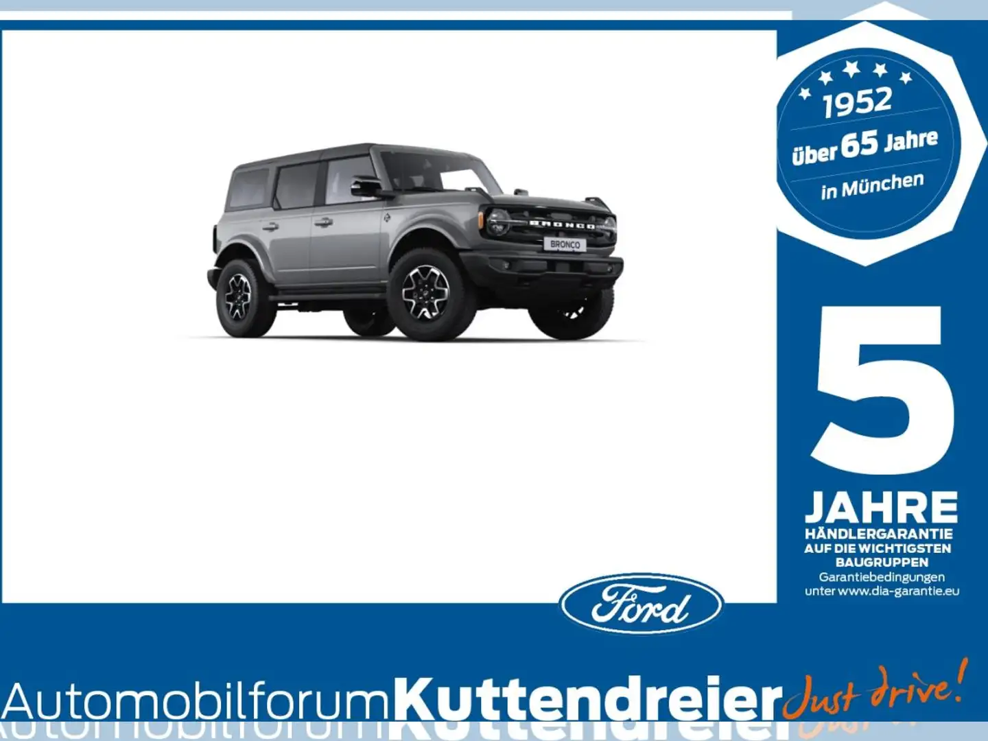 Ford Bronco Outer Banks 2,7 l EcoBoost V6 246 kW (335 PS), 10- Blau - 1