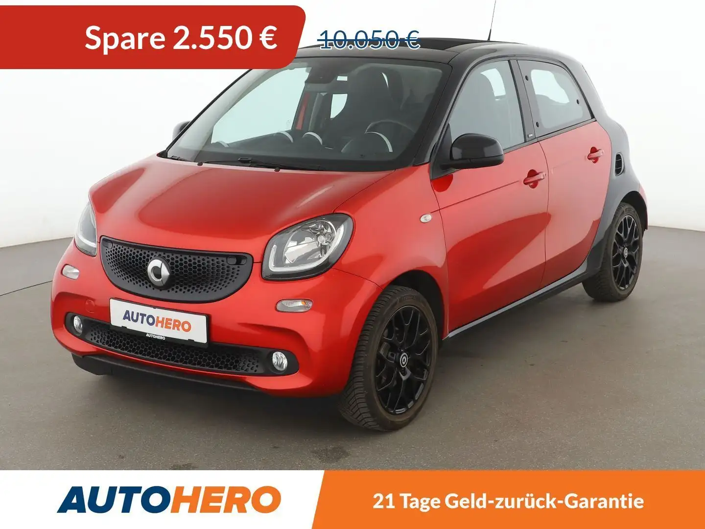smart forFour 1.0 Prime*SPUR*FALTDACH*SHZ*KLIMA*TEMPO* Rood - 1